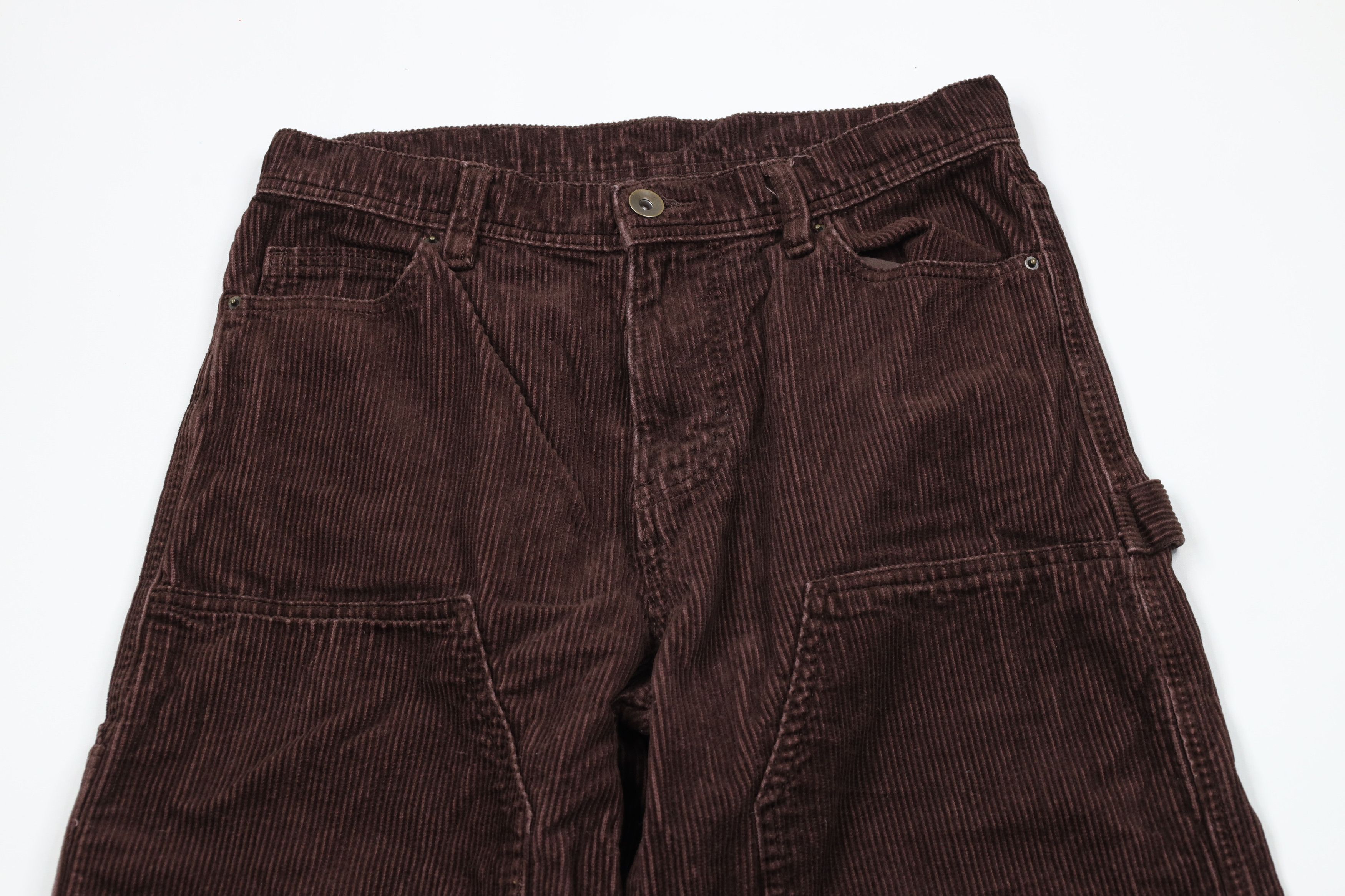 Vintage Vintage 90s Y2K Streetwear Wide Leg Knee Corduroy Pants Size US 30 / EU 46 - 2 Thumbnail