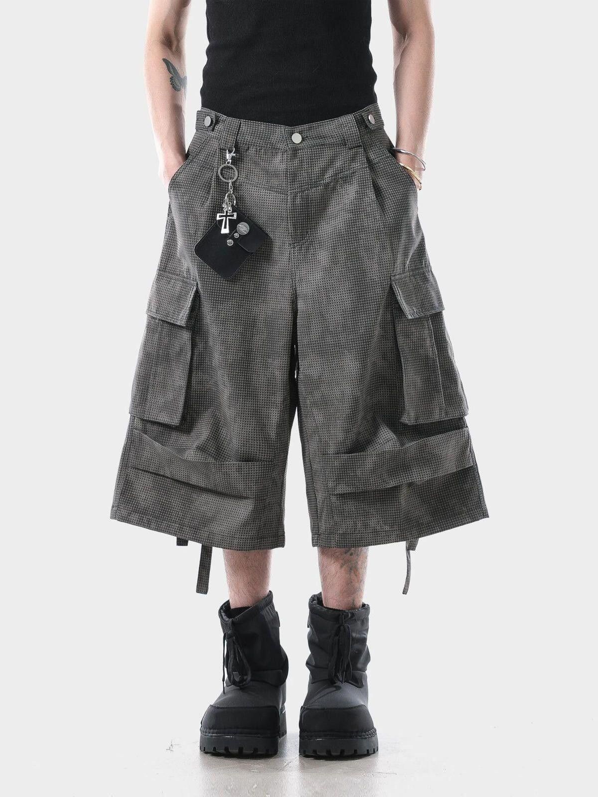 Other Cargo Wide Leg Culottes with Pockets, Baggy Cargo Shorts Size US 30 / EU 46 - 1 Thumbnail