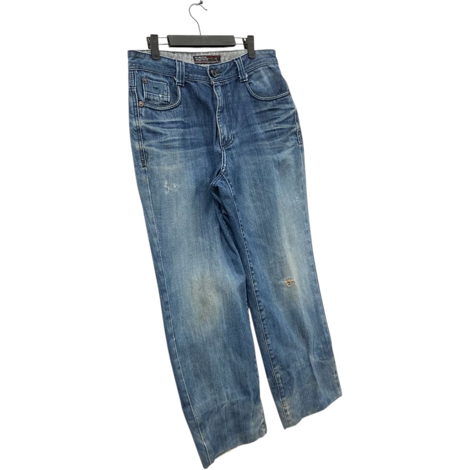 Fubu Vintage FUBU Wide Leg Denim Jeans 34x26 Size US 34 / EU 50 - 4 Thumbnail