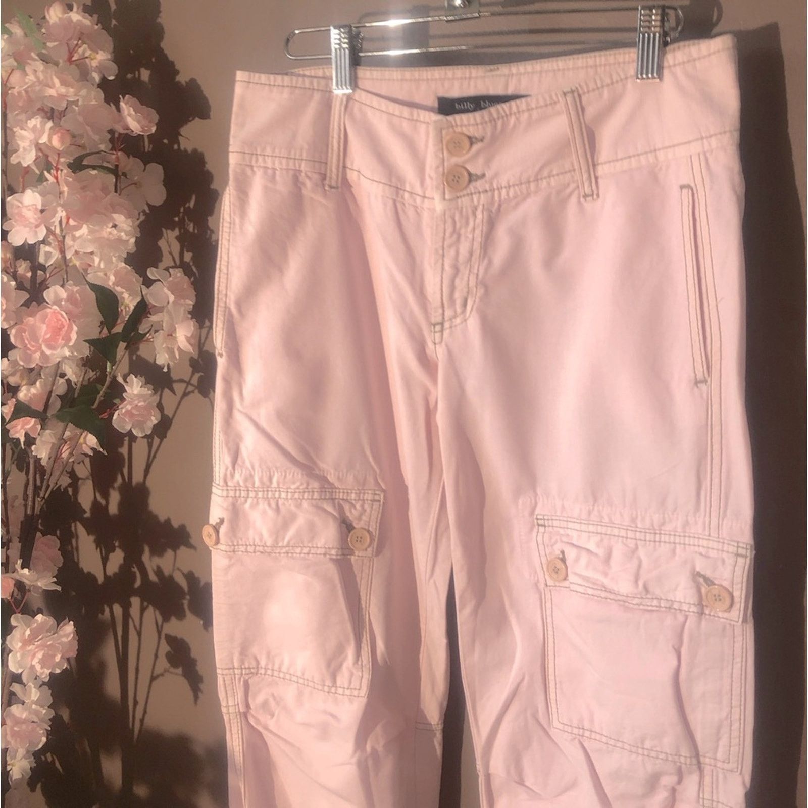 Other Billy blues cargo pants pink with draw string. Size 26" / US 2 / IT 38 - 1 Thumbnail