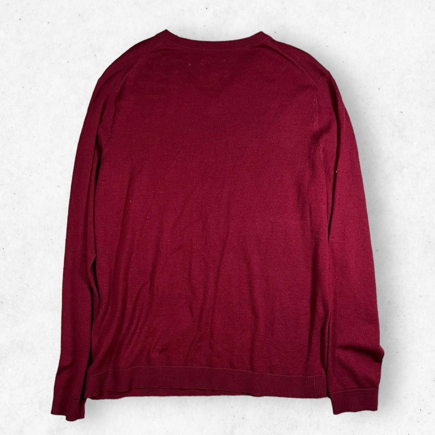 Apt. 9 APT.9 Seriously Soft V Neck Sweater Men's XL Red Merino Wool Size US XL / EU 56 / 4 - 2 Thumbnail