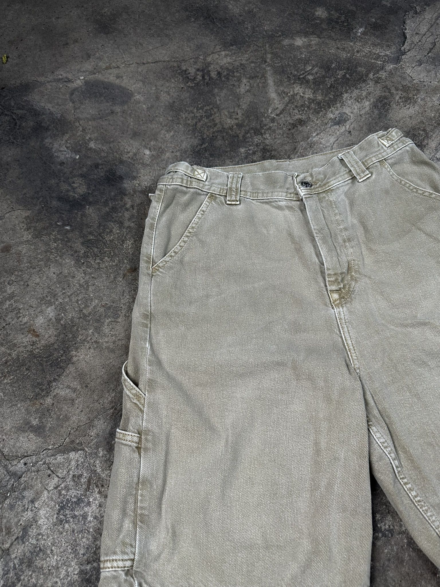 YOKE Yoke Oversized Carpenter Jeans Shorts Jorts Workwear Size US 30 / EU 46 - 4 Thumbnail