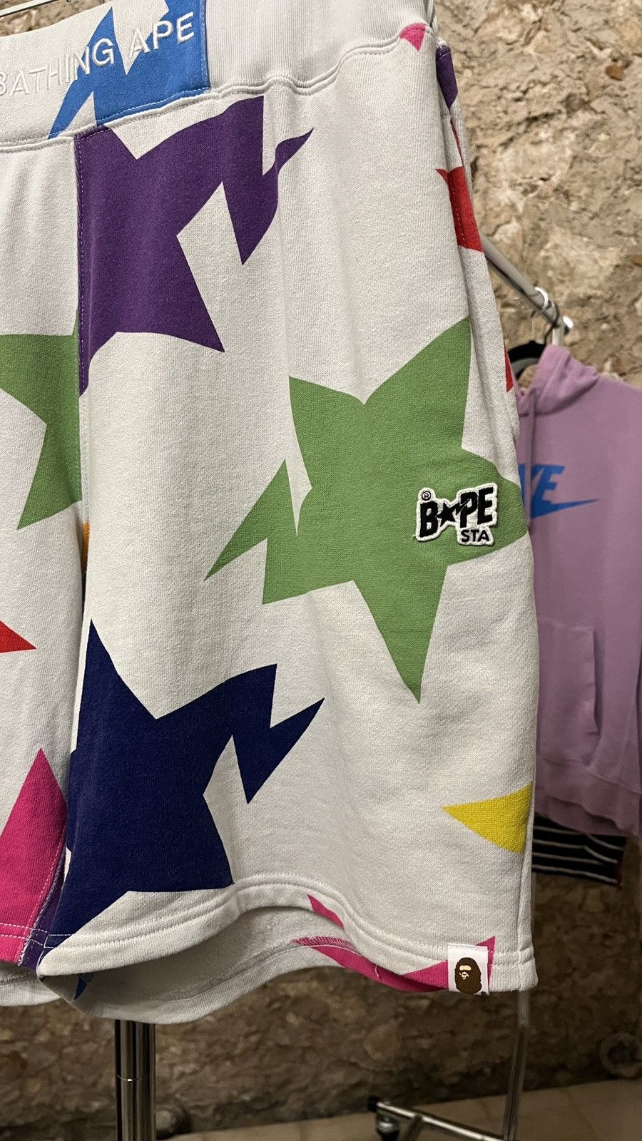 Bape Sta Pattern Wide Fit Sweat Shorts Size US 32 / EU 48 - 2 Thumbnail