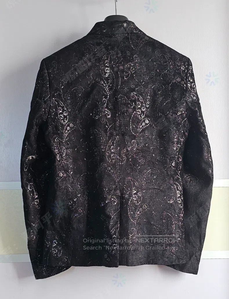 Amiri Amiri Black Cashew Flower Suit Jacket Size US L / EU 52-54 / 3 - 4 Thumbnail