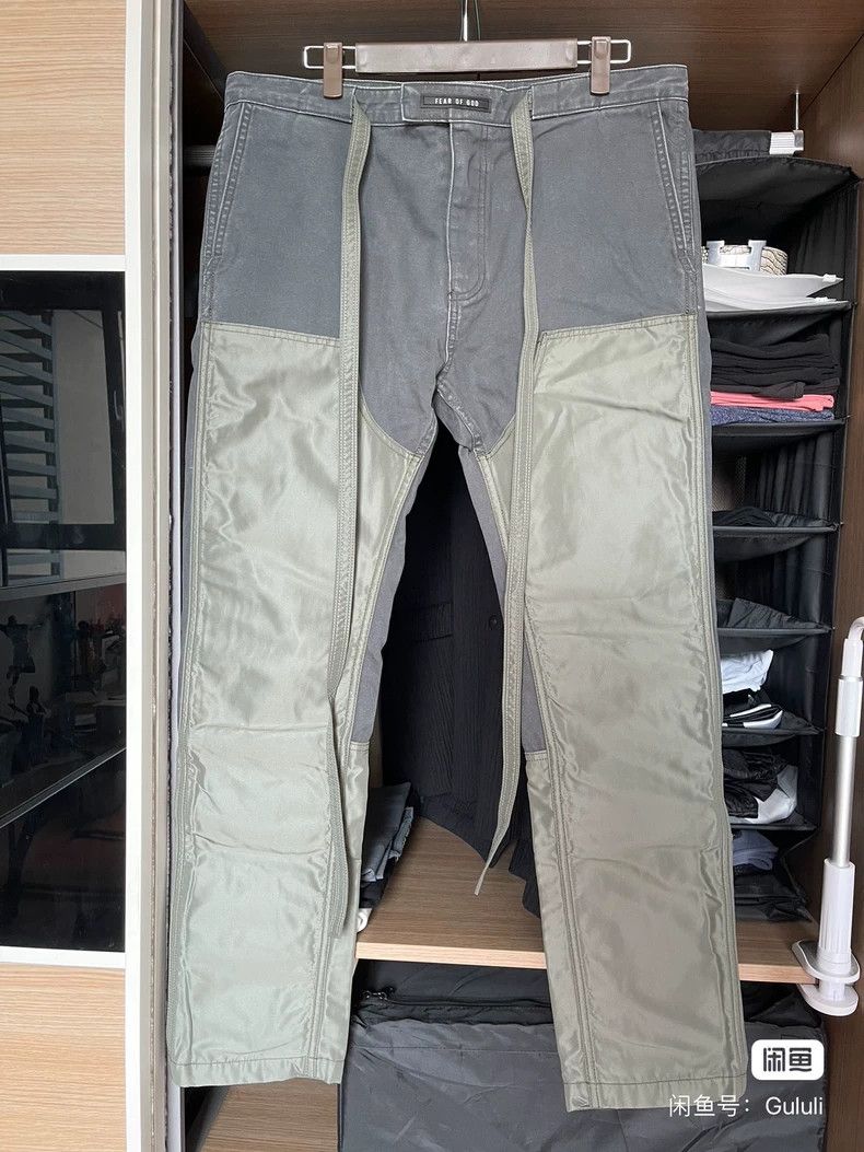 Fear of God Fear of God Military green cloth nylon patchwork Size US 32 / EU 48 - 1 Thumbnail