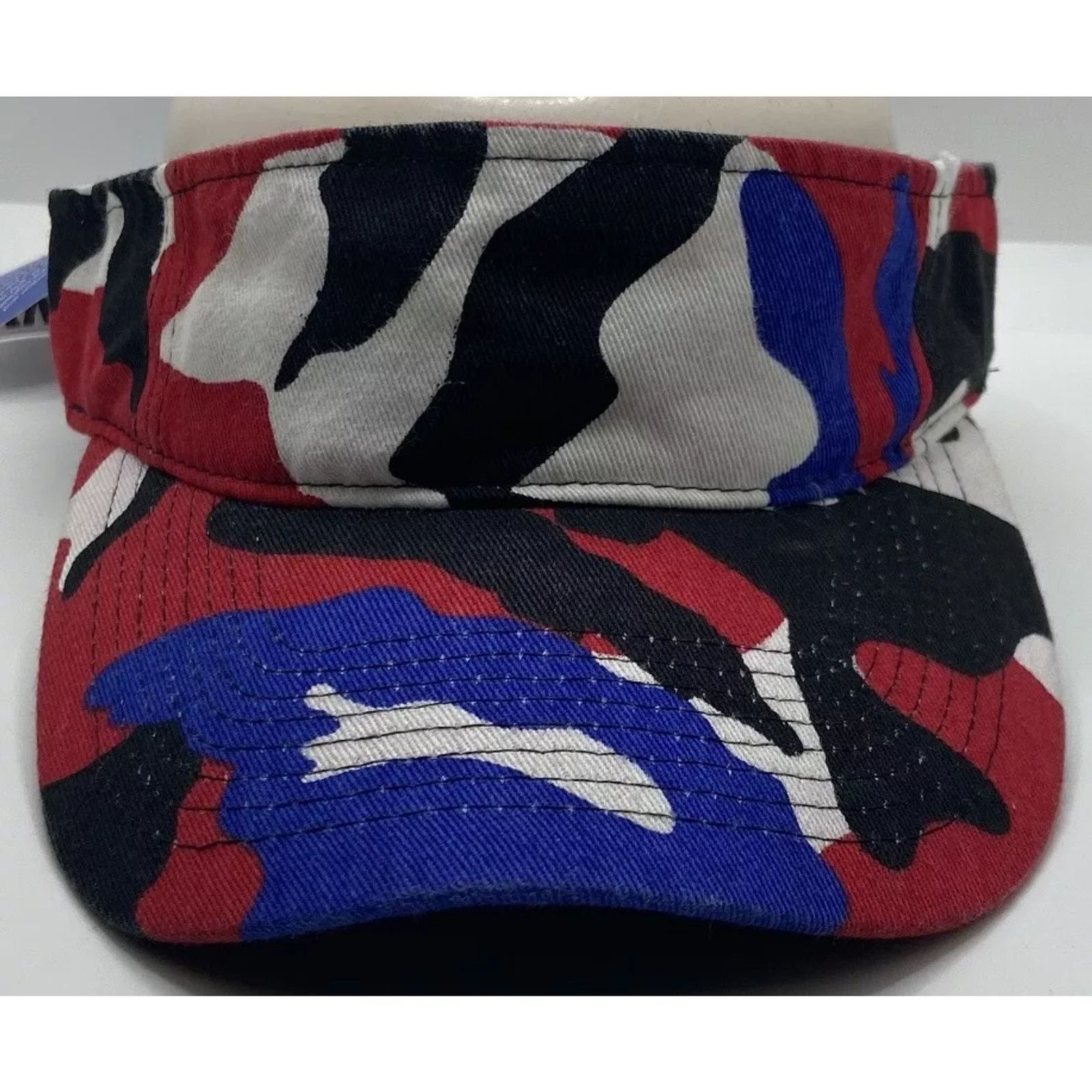 Other CamoSport Sun Visor Red White Blue Black - Adjustable Size ONE SIZE - 6 Thumbnail