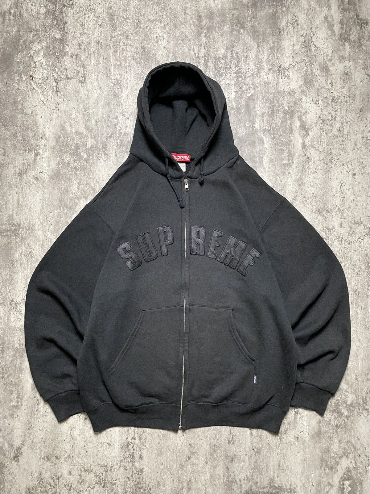 Supreme Arc Logo Zip Hoodie | Grailed