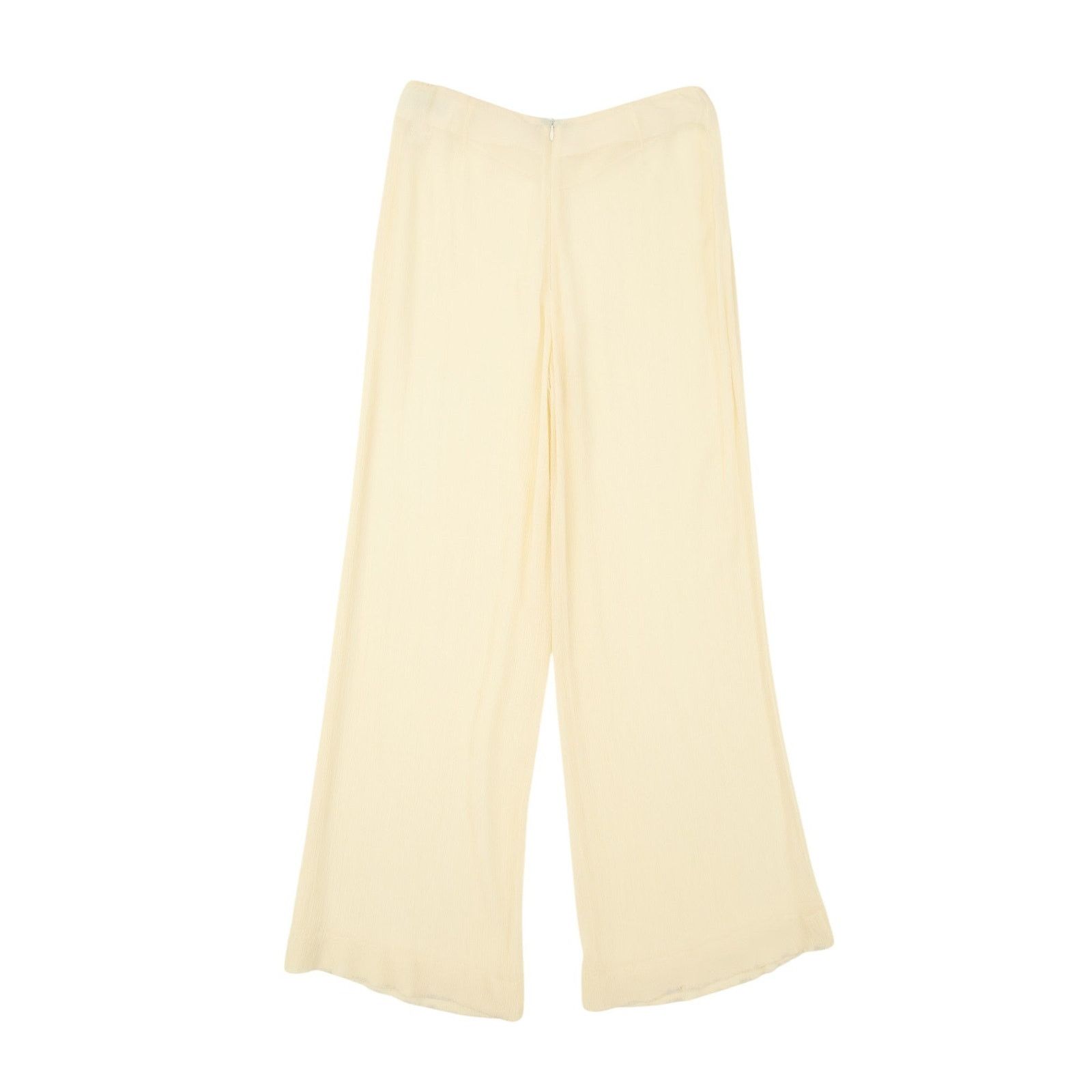 Dolce & Gabbana White See Through Viscose Trousers Size 28" / US 6 / IT 42 - 1 Thumbnail