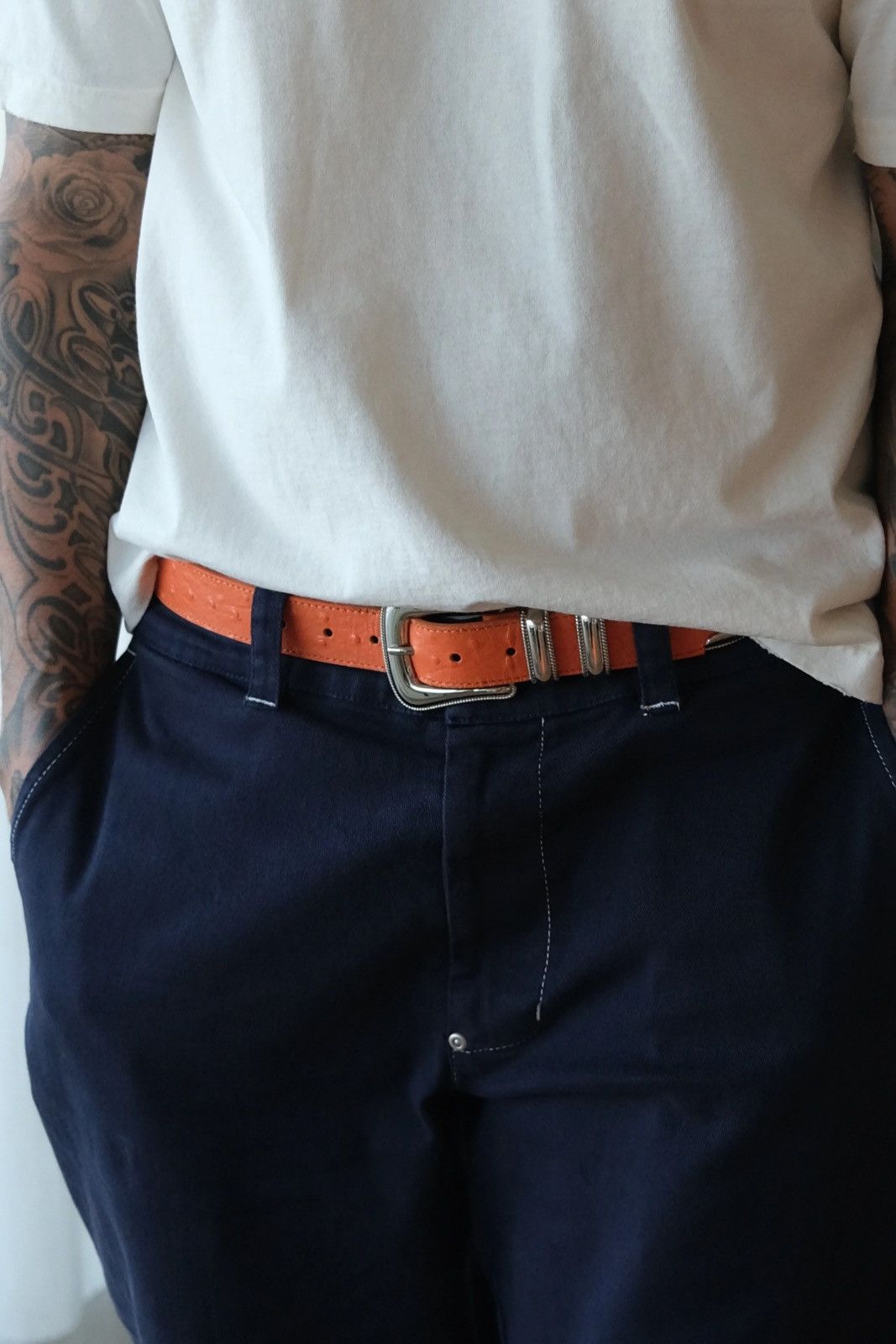 Strawberry STRAWBERRY WESTERN LEATHER *MANDARIN* BELT (32-36) Size ONE SIZE - 5 Thumbnail