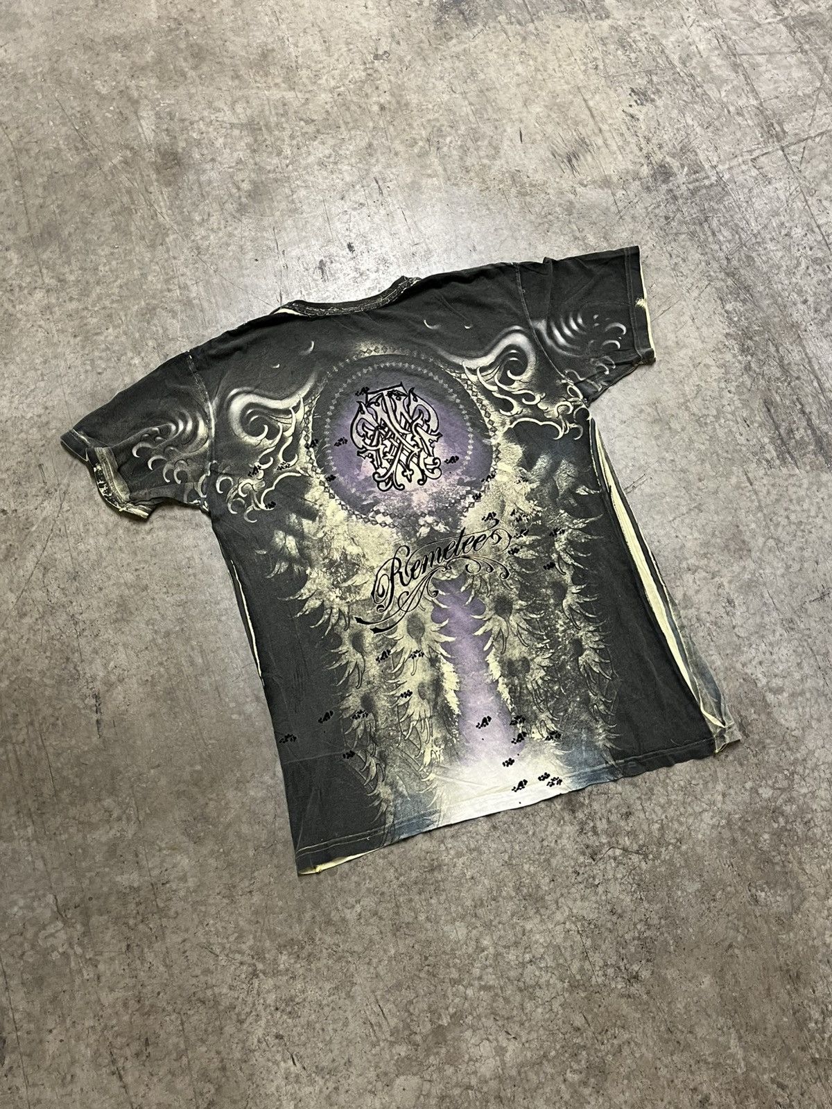 Ed Hardy × Vintage Y2k Ed hardy style grunge all over print shirt skater rare Size US XL / EU 56 / 4 - 6 Thumbnail