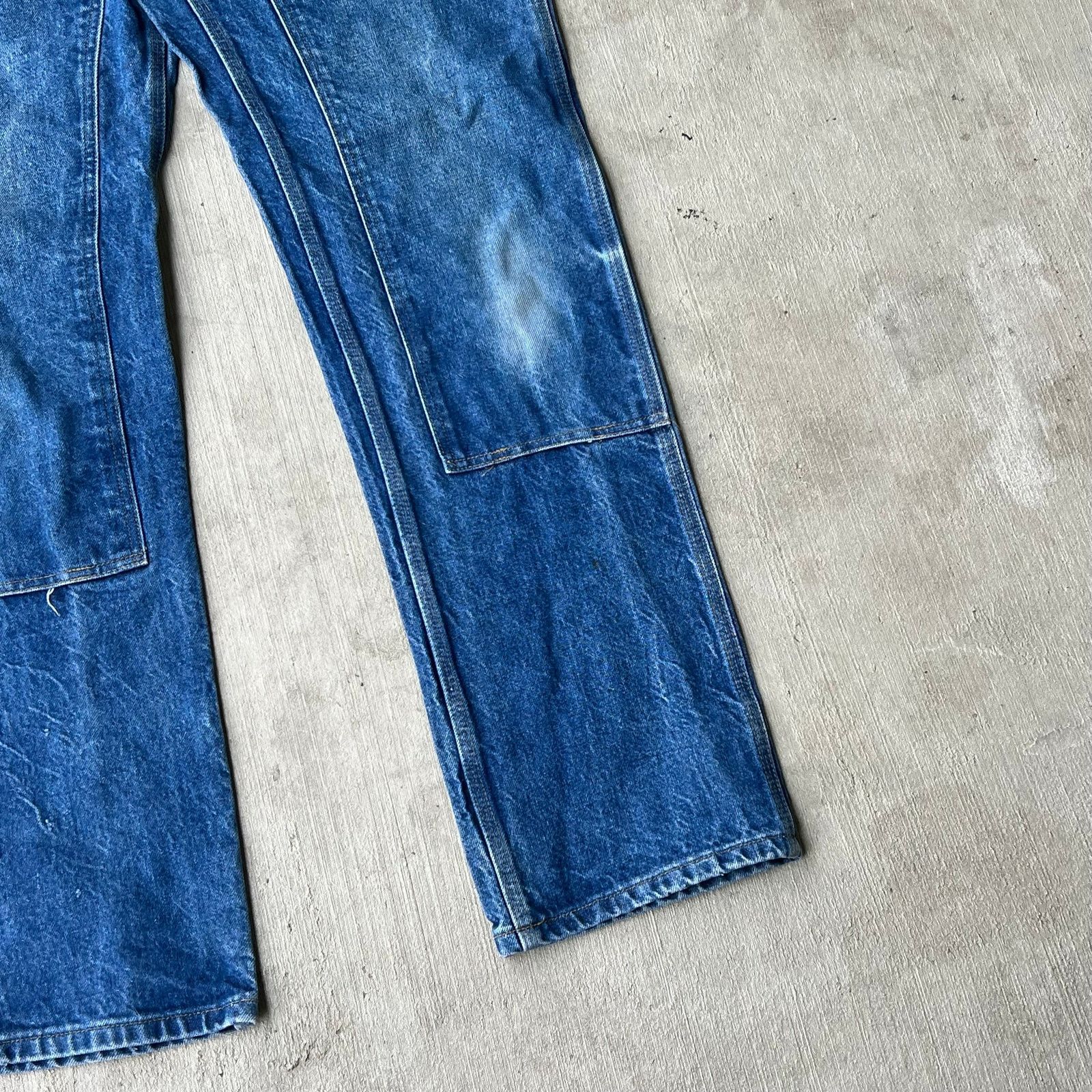 Carhartt × Vintage Carhartt blue denim jeans double knee work carpenter pants Size US 30 / EU 46 - 4 Thumbnail