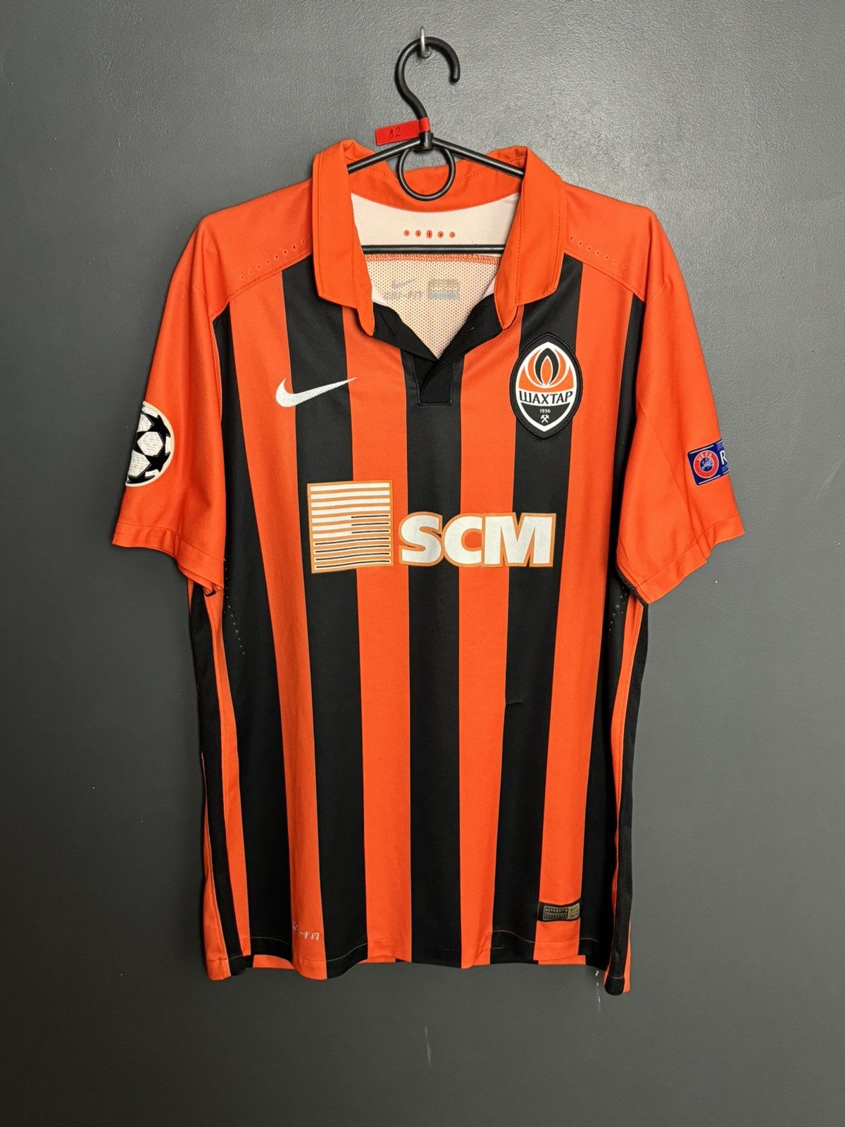 Nike Shakhtar Donetsk 15/16 Home Match Worn Football Jersey Shirt Size US L / EU 52-54 / 3 - 2 Thumbnail