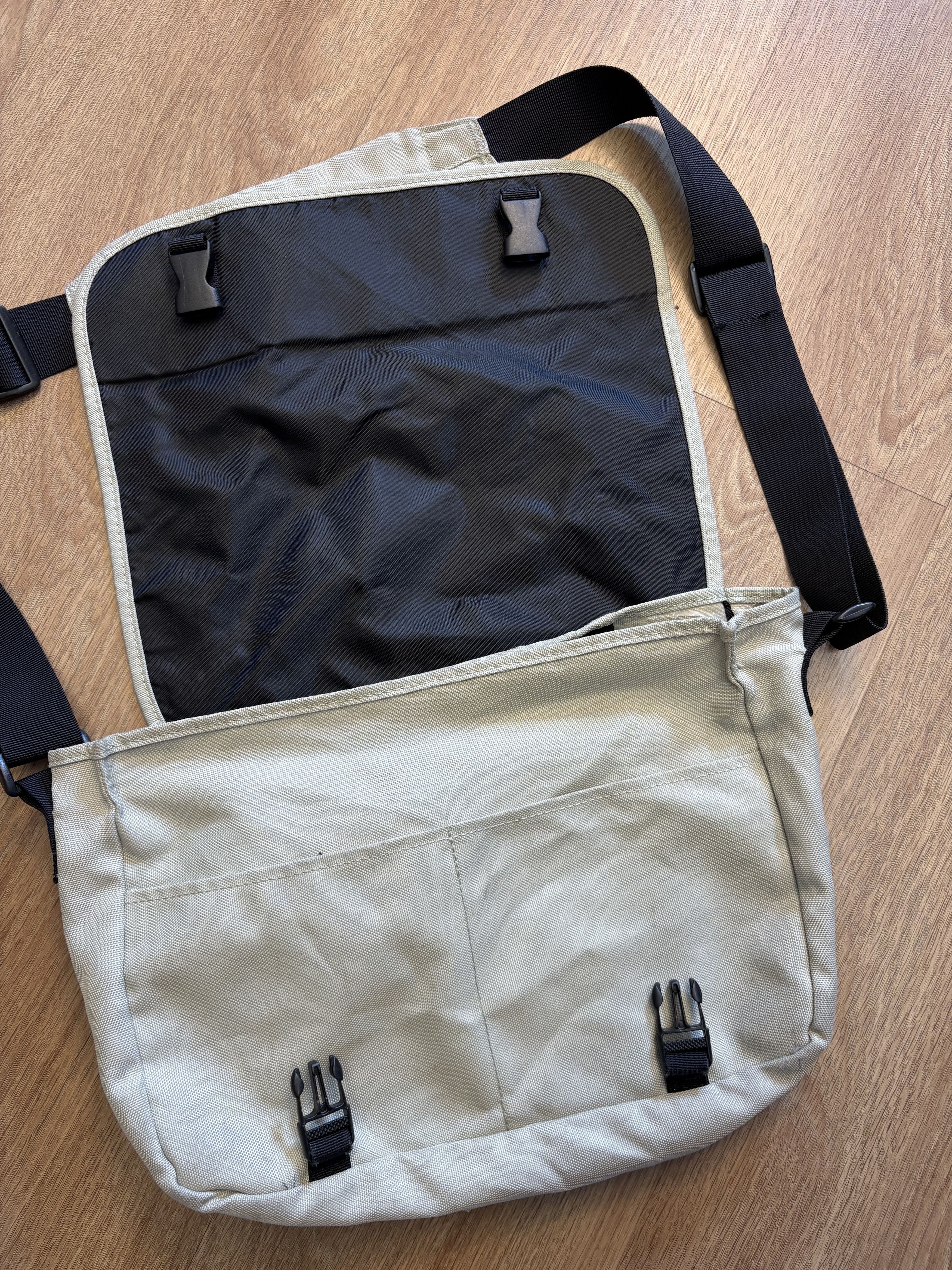 Diesel Diesel Industry Beige Messenger Cross-Body Bag Size ONE SIZE - 3 Thumbnail