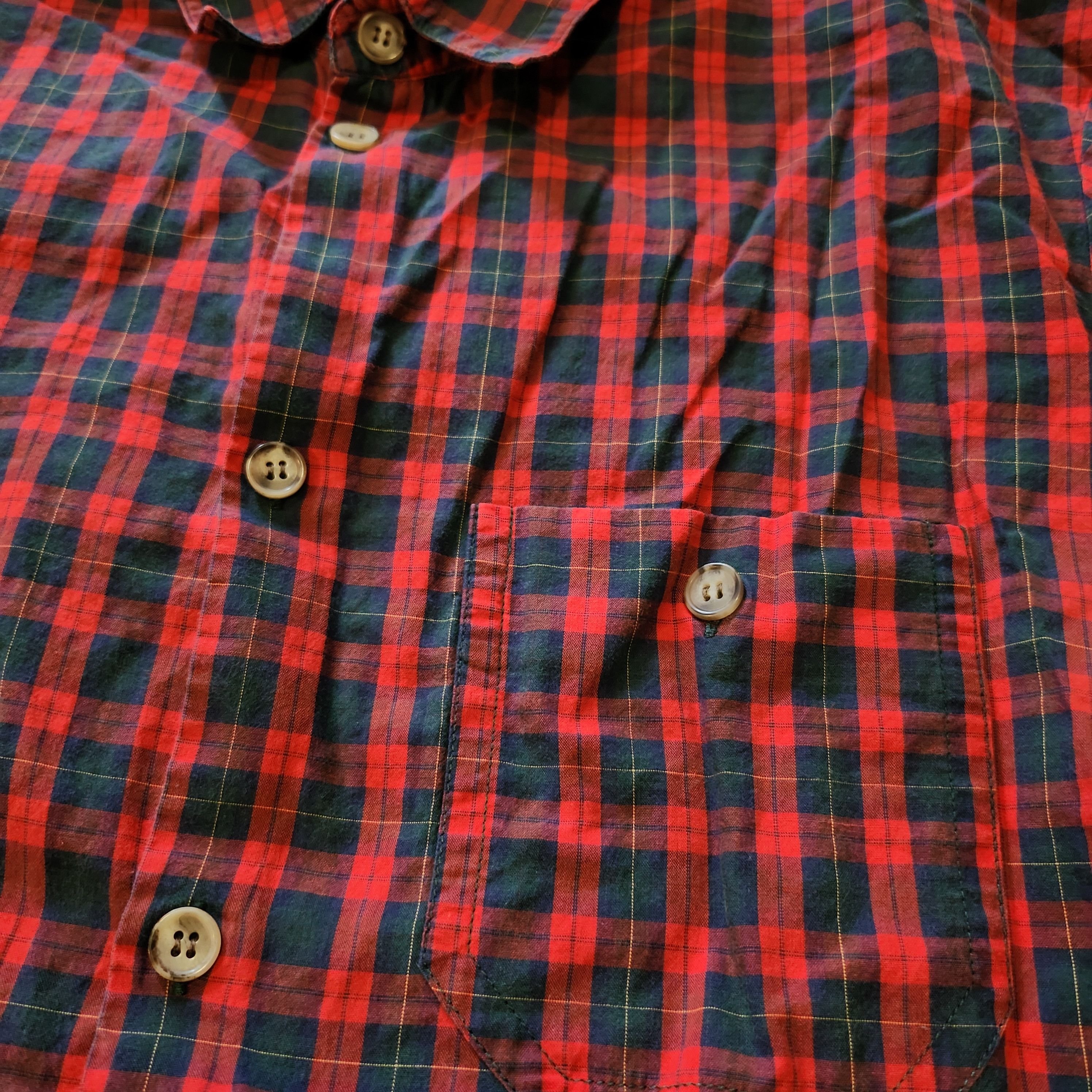 A.P.C. A.P.C. checker red shirt Size US M / EU 48-50 / 2 - 2 Thumbnail