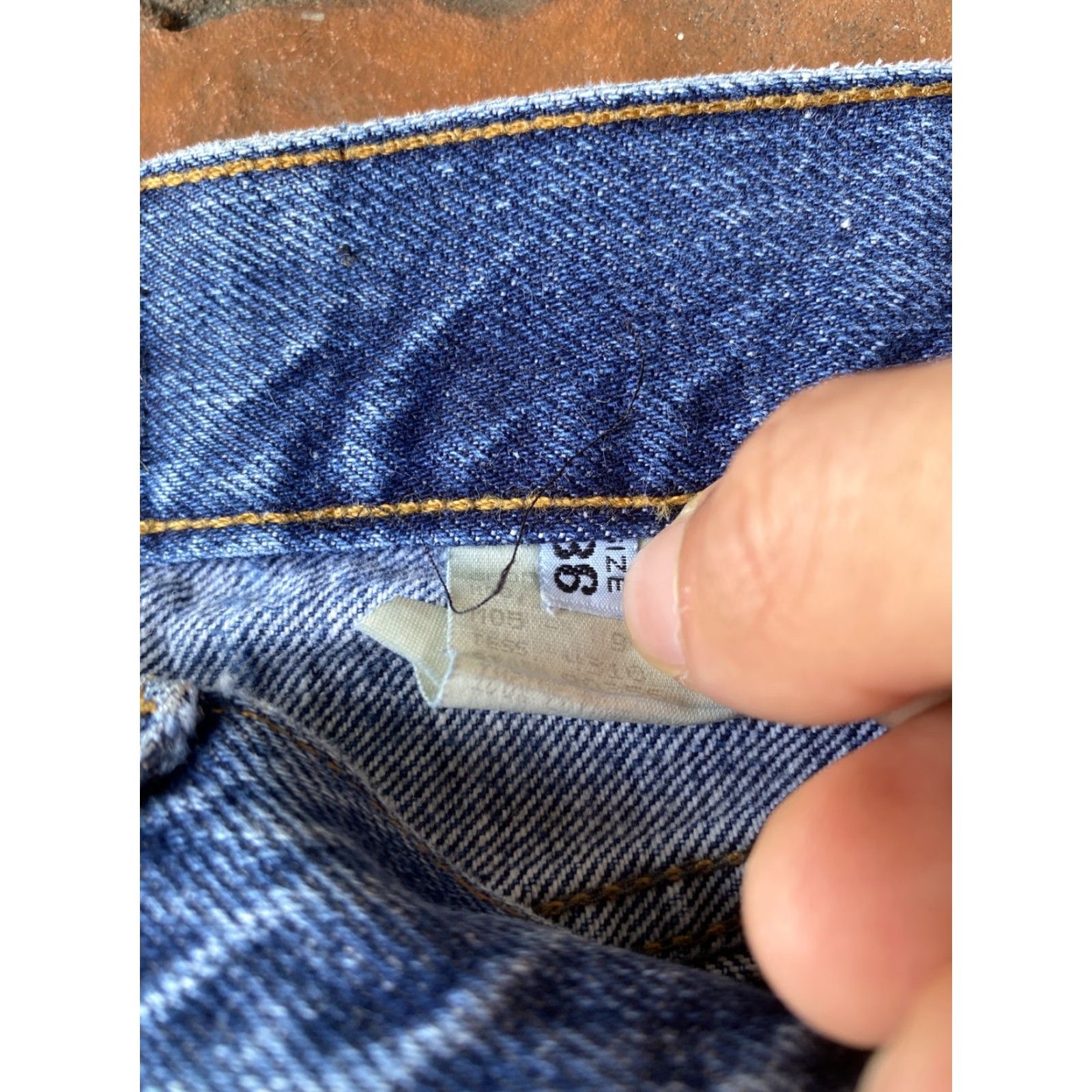 Moschino VINTAGE Moschino Peace Sign Jeans Denim 90s Button Fly Dark Washed 36 Mens Europe Italy Regular Size US 36 / EU 52 - 3 Thumbnail