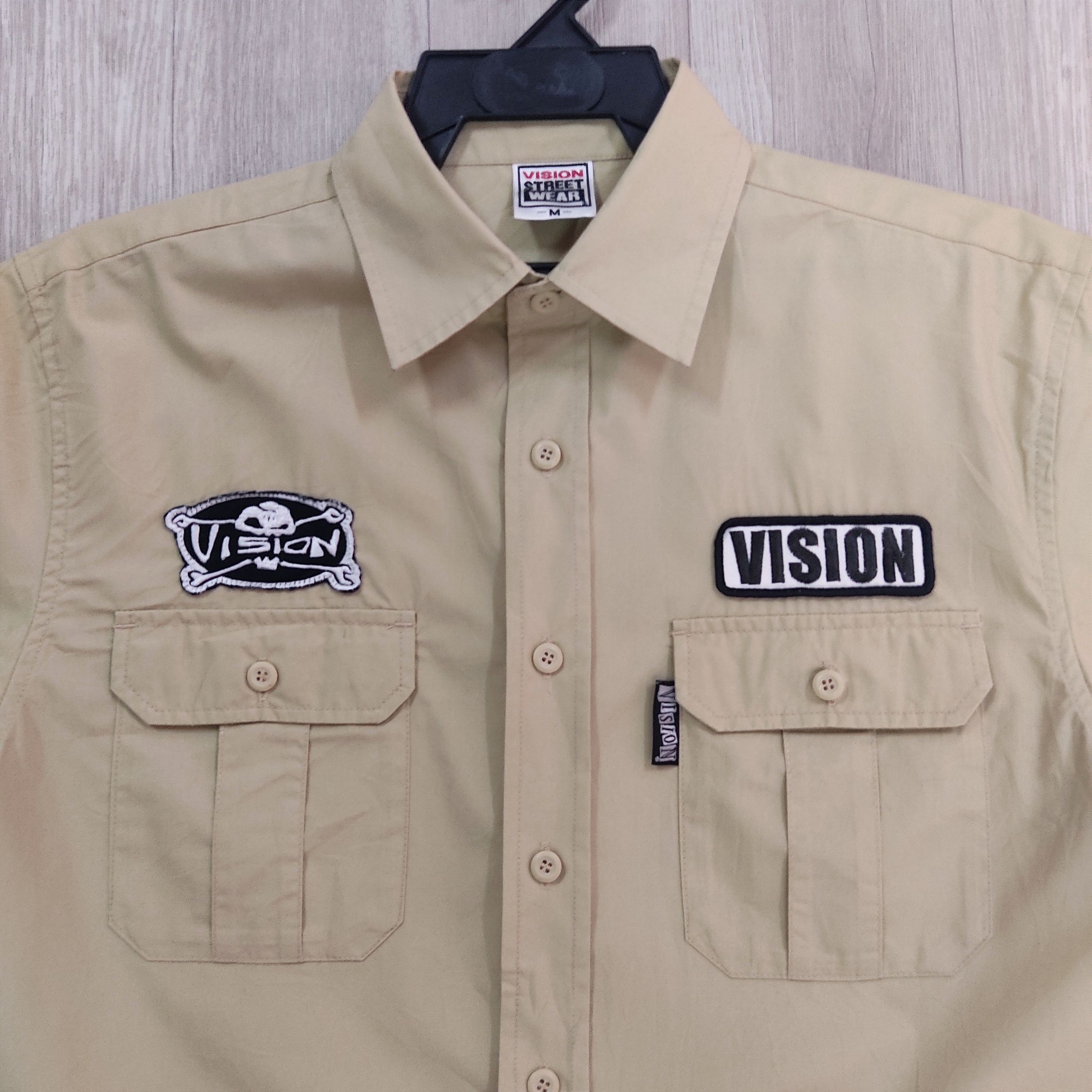 Vision Streetwear VISION STREETWEAR Buttons Up & Patched Works Shirts Size US M / EU 48-50 / 2 - 3 Thumbnail