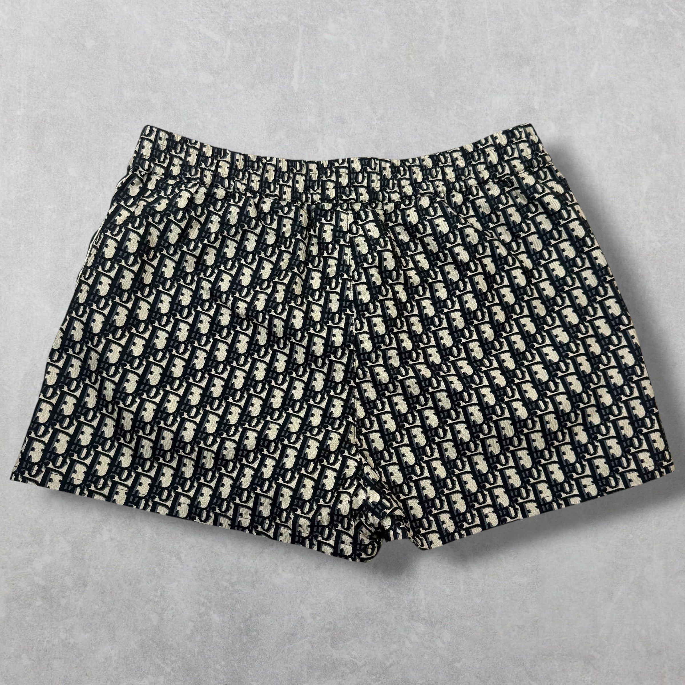Dior Dior Oblique Technical Taffeta Jacquard Shorts 6 Size US 27 - 2 Thumbnail