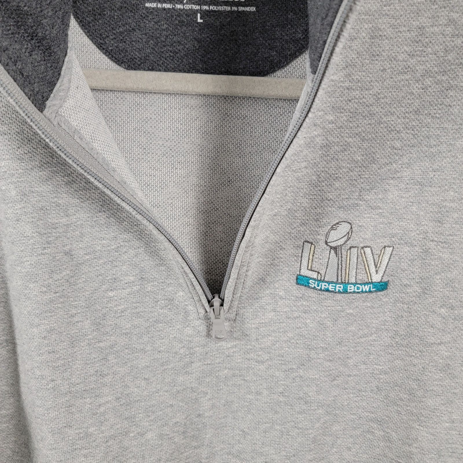 Vineyard Vines Vineyard Vines 1/3 Zip Super Bowl Miami Sz L (209) Size US L / EU 52-54 / 3 - 5 Thumbnail