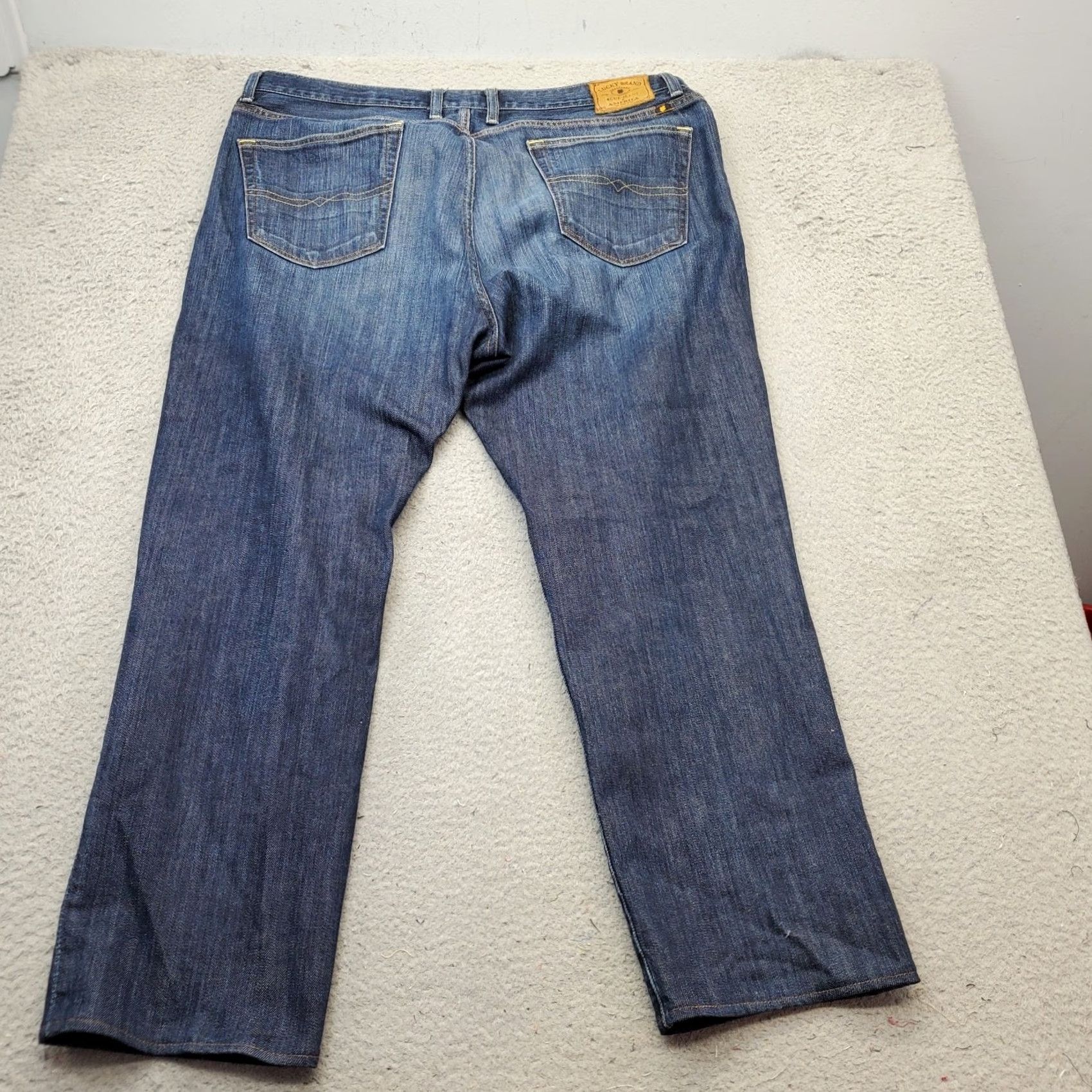 Lucky Brand Lucky Brand Jeans Mens 40x30 Blue Denim Faded Streetwear Classic Fit Straight Leg Jeans Size US 40 / EU 56 - 2 Thumbnail