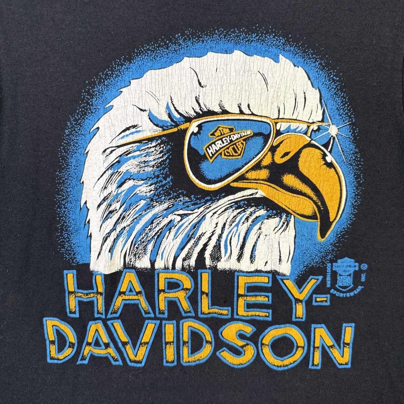Harley Davidson Vintage Harley Davidson Shirt Medium 80s Eagle Sunglasses Size US M / EU 48-50 / 2 - 1 Thumbnail