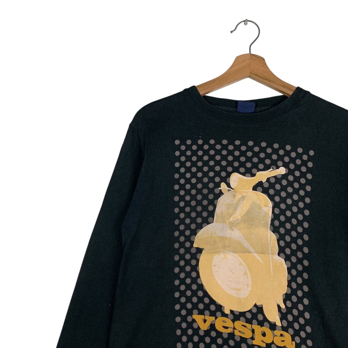 Japanese Brand VESPA PIAGGIO Graphics Printed Big Logo 3Q Sweater #1516-C68 Size S / US 4 / IT 40 - 6 Thumbnail