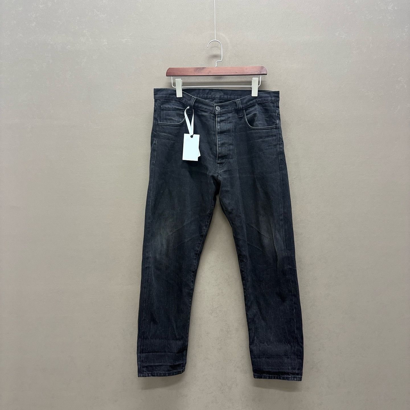 Prada Prada Black Triangle Logo Denim Jeans Size 33 Size US 33 - 1 Thumbnail