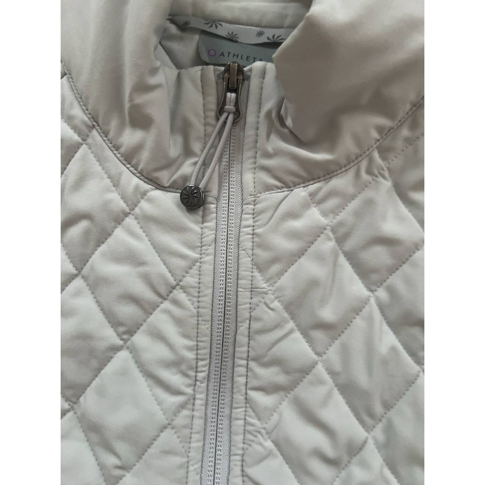Athleta Athleta Women's White Gray Upside Vest Full XS A001877 Size XS / US 0-2 / IT 36-38 - 6 Thumbnail