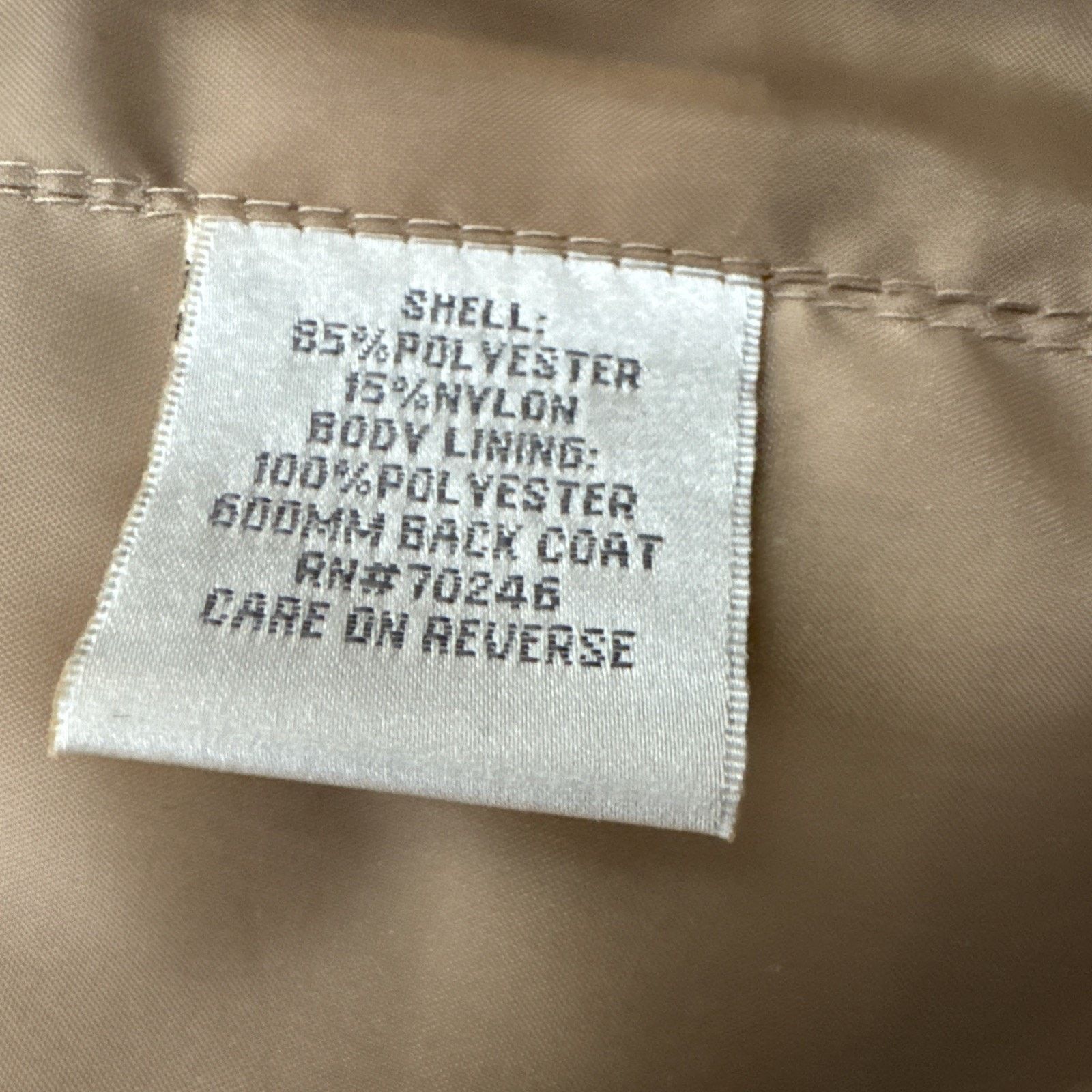 Other Vintage 90s Trench Coat Women Small Office Light Academia Size S / US 4 / IT 40 - 9 Thumbnail