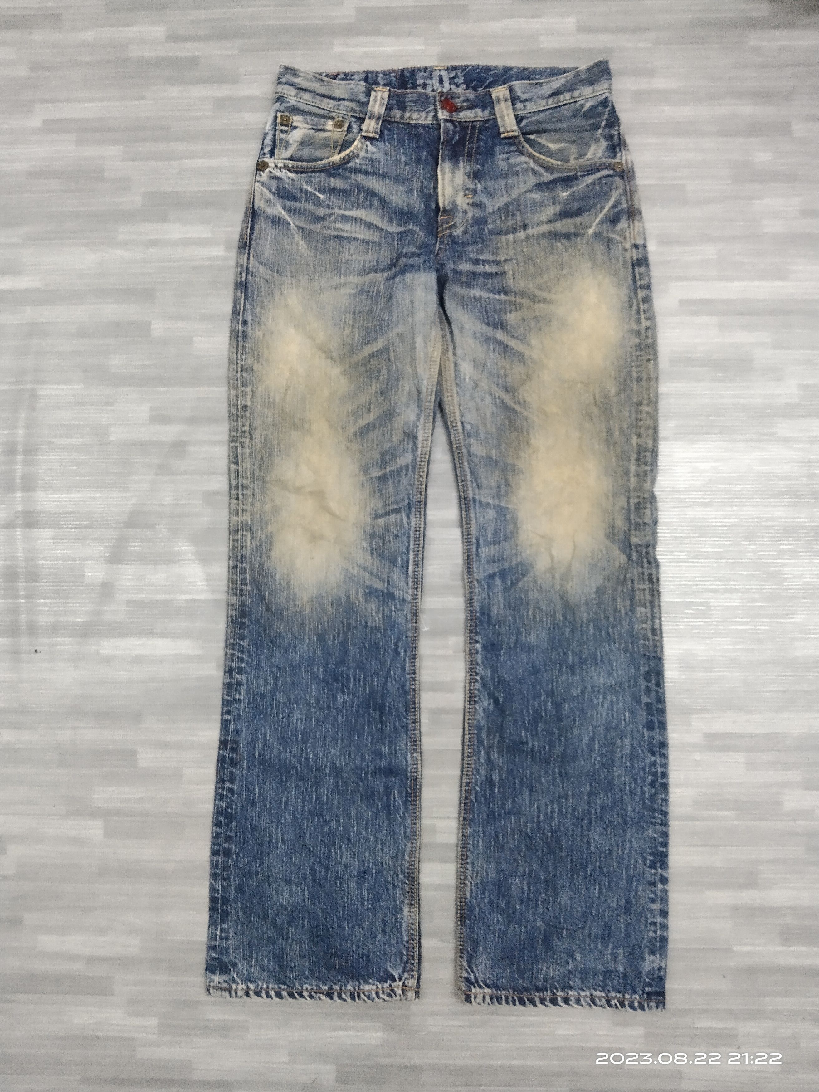 Japanese Brand INSANE 90s🔥RUSTY SICK EDWIN DENIM PANTS Size US 31 - 2 Thumbnail