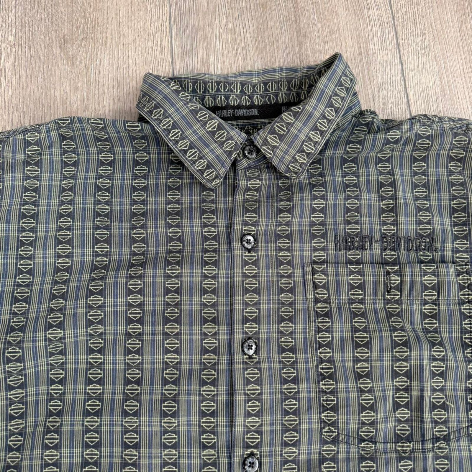 Harley Davidson Vintage y2k harley davidson button down shirt Size US XXL / EU 58 / 5 - 2 Thumbnail