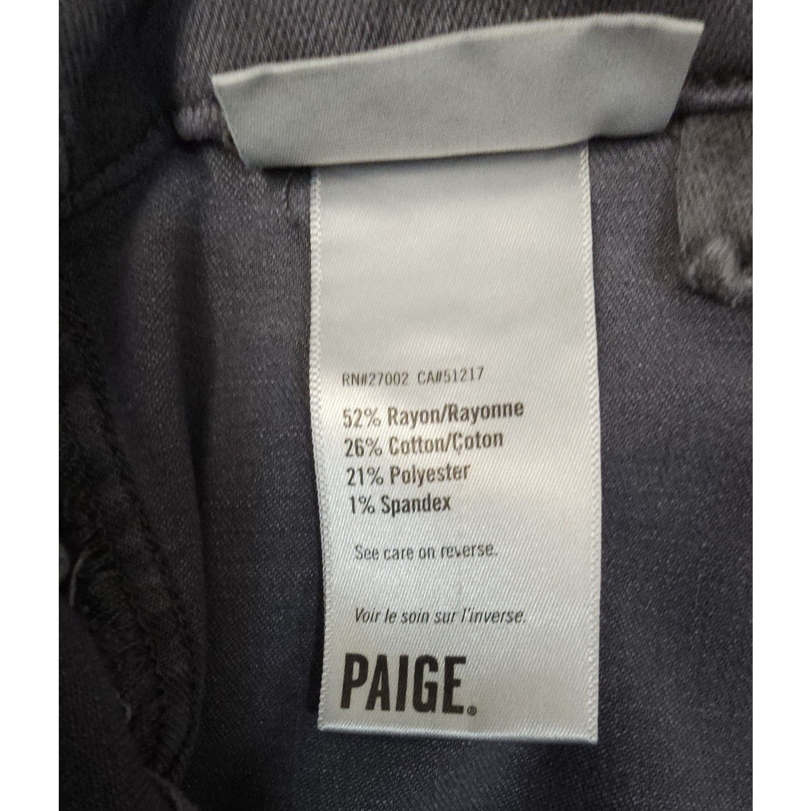 Paige Paige Mayslie Blue Denim Joggers Jeans Elastic Zip Hems 31 Size 31" - 6 Thumbnail