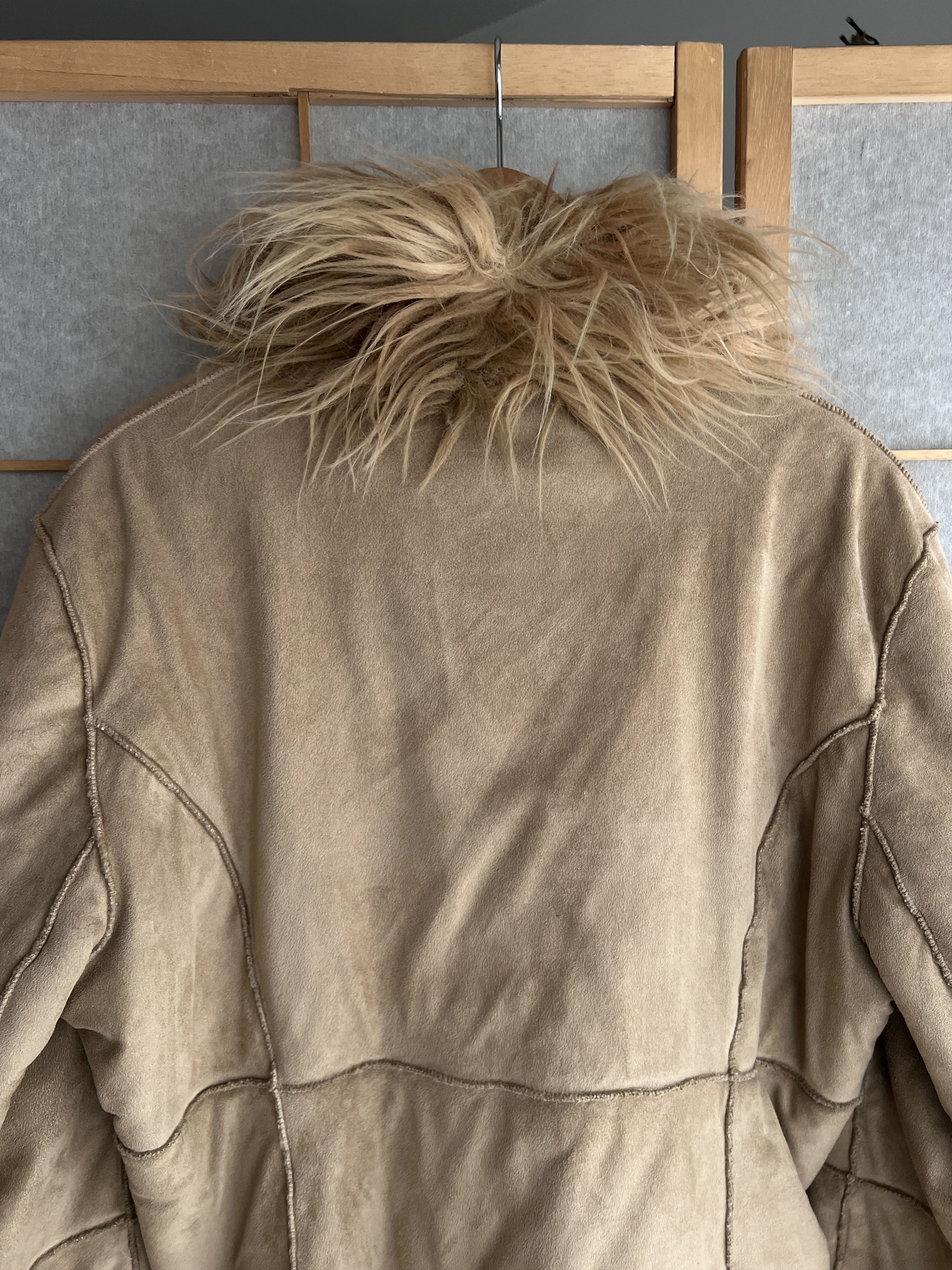 Hysteric Glamour Avant garde Balenciaga style shearling coat faux fur jacket Size L / US 10 / IT 46 - 10 Thumbnail