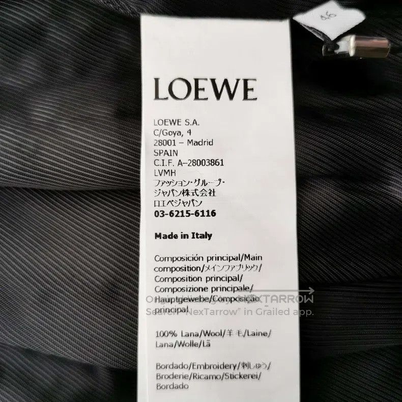Loewe Loewe Wool single-breasted lapel cotton coat Size US S / EU 44-46 / 1 - 7 Thumbnail