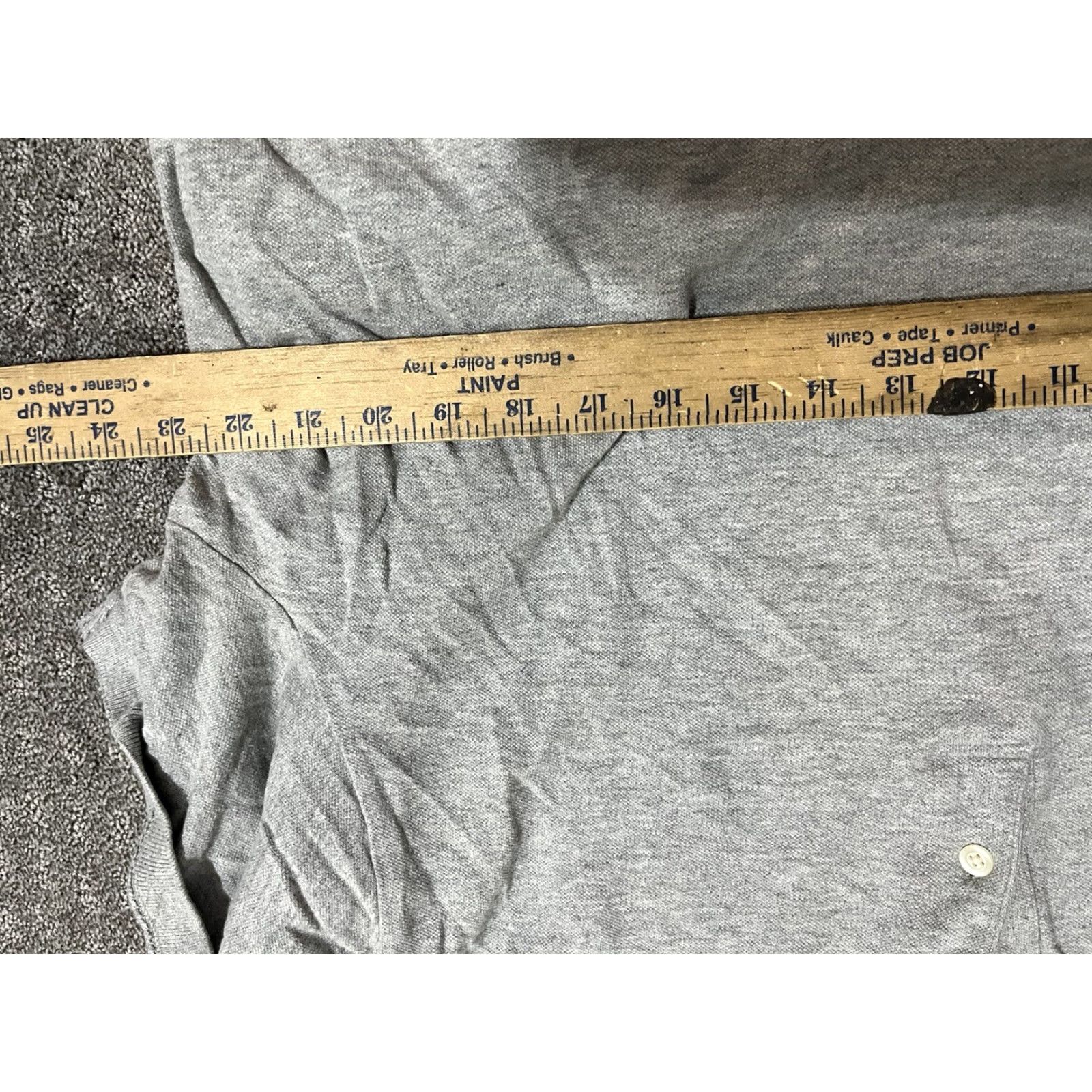 Gap VINTAGE Gap Polo Shirt Men XL Gray Solid Knit Short Sleeve Collared Casual Pullover Cotton Shirt Size US XL / EU 56 / 4 - 4 Thumbnail