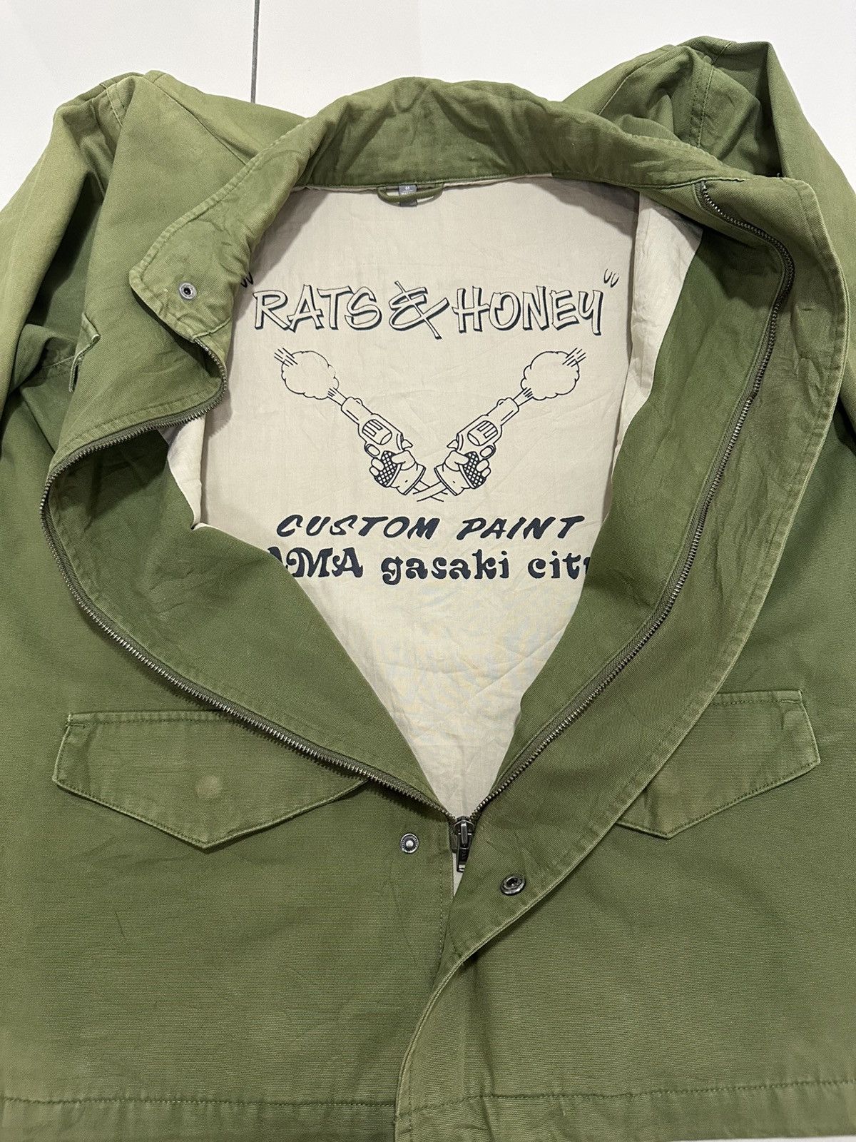 Vintage Vintage I.Spiewak and Sons M-65 Military Jacket Custom Paint Size US M / EU 48-50 / 2 - 7 Thumbnail