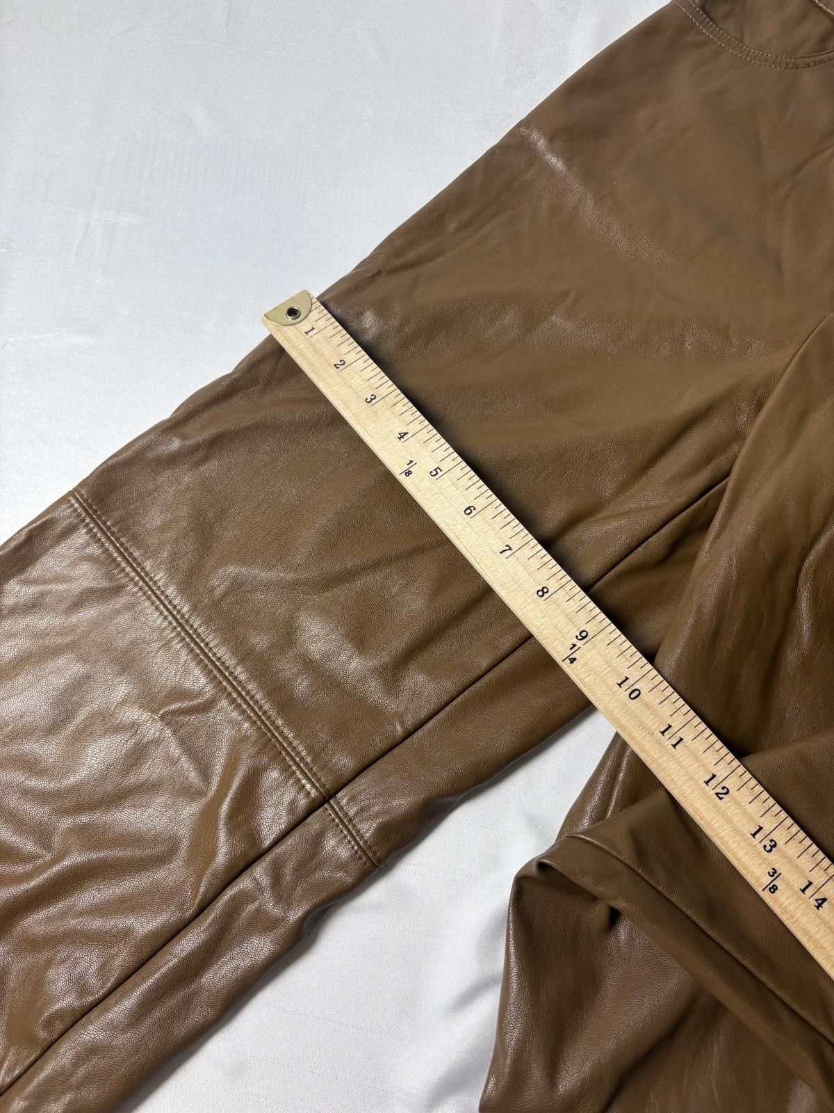 Other Faux brown leather pants fits Size 4-6 Size 27" / US 4 / IT 40 - 5 Thumbnail
