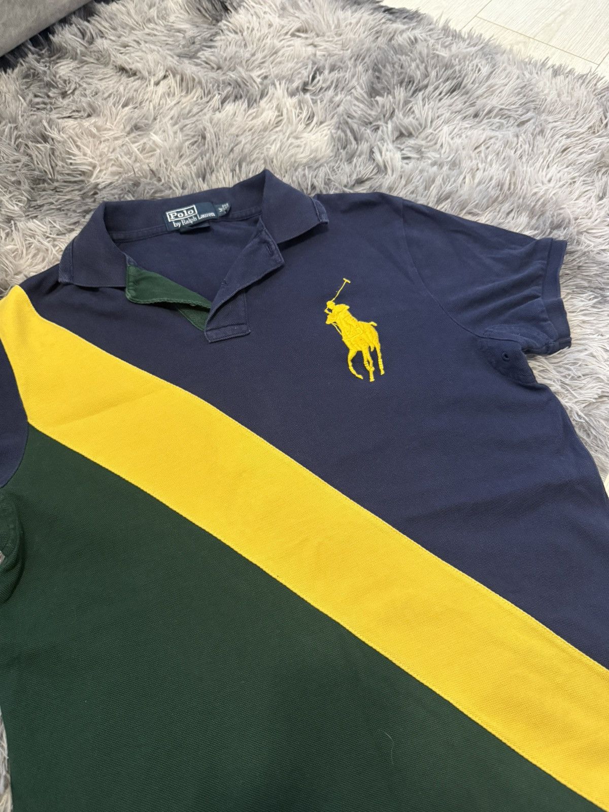 Polo Ralph Lauren Vintage Polo Ralph Lauren Big Pony Polo Tshirt Size US M / EU 48-50 / 2 - 2 Thumbnail