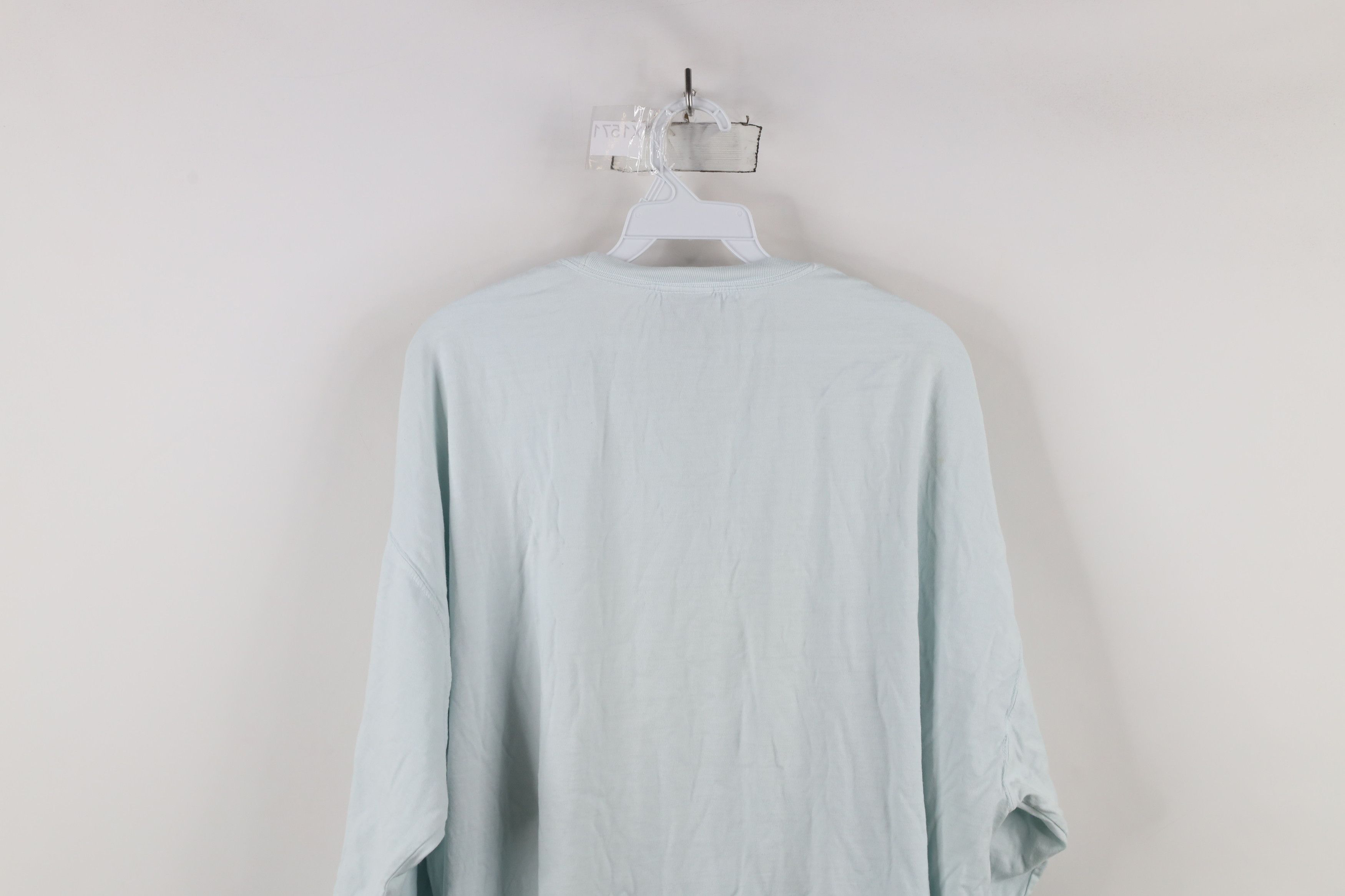 Vintage Vintage 90s Streetwear Long Sleeve T-Shirt Light Blue Size US XXL / EU 58 / 5 - 13 Thumbnail
