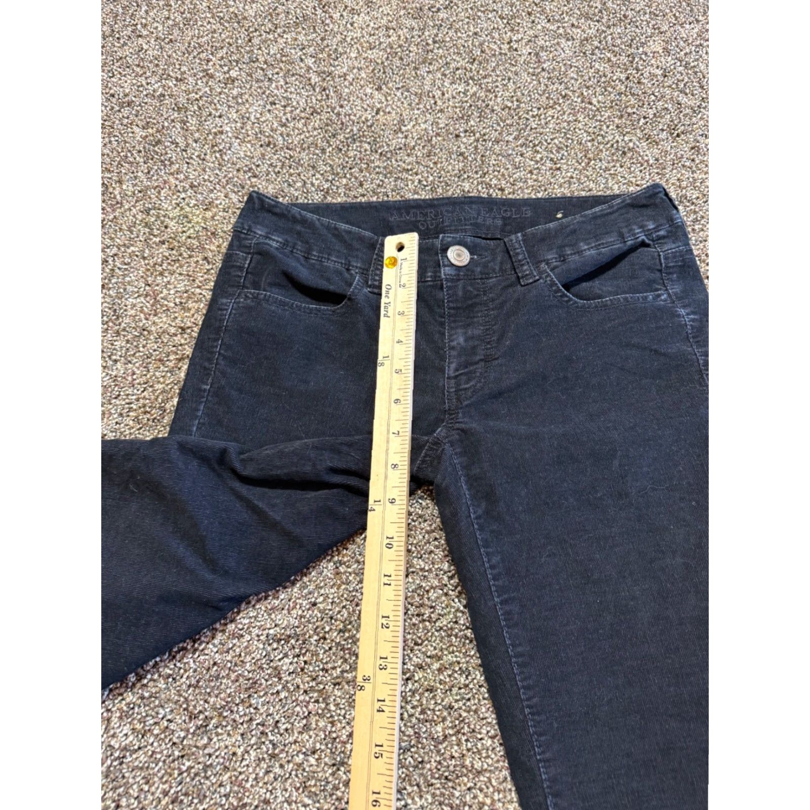American Eagle Outfitters American Eagle Outfitters Jeans Womens 2 Black Corduroy Skinny Flex Pants Size 26" / US 2 / IT 38 - 5 Thumbnail