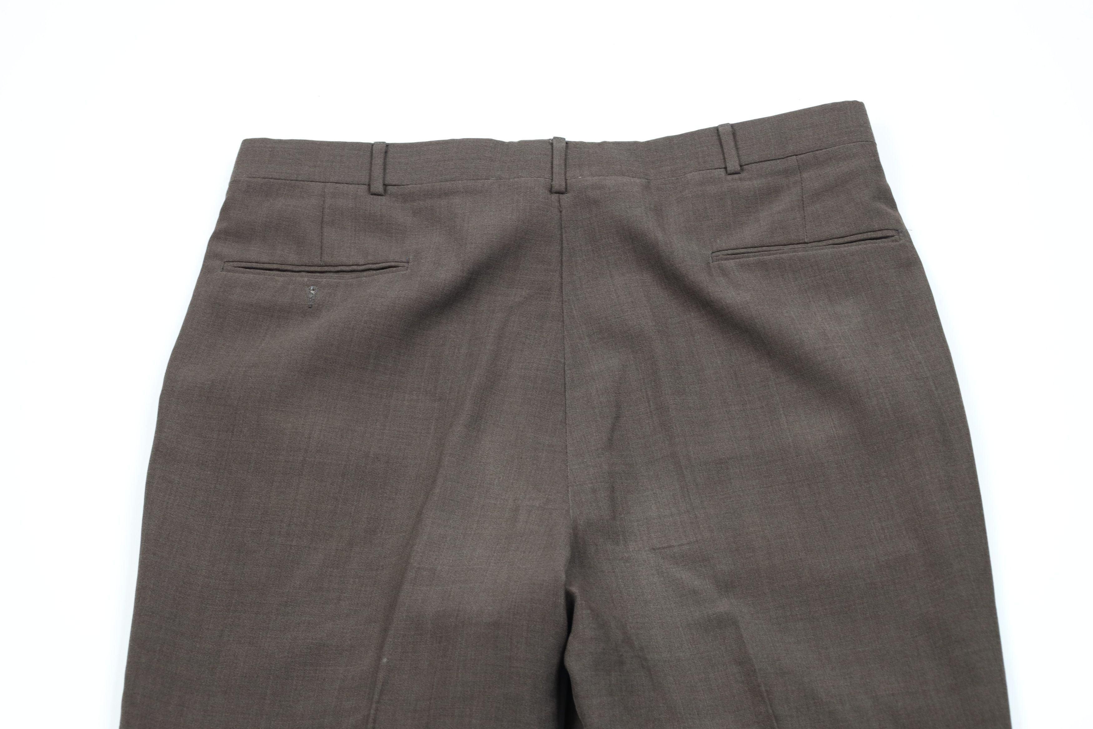 Vintage Vintage 70s Streetwear Wool Blend Wide Leg Chino Pants USA Size US 38 / EU 54 - 11 Thumbnail