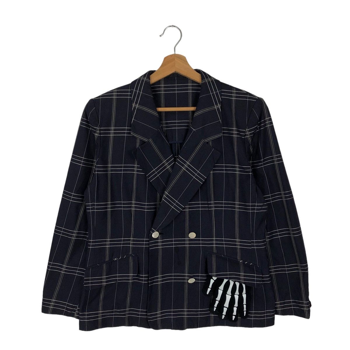 Burberry VINTAGE BURBERRYS DOUBLE BREAST JACKET TARTAN DESIGN Size US S / EU 44-46 / 1 - 1 Thumbnail