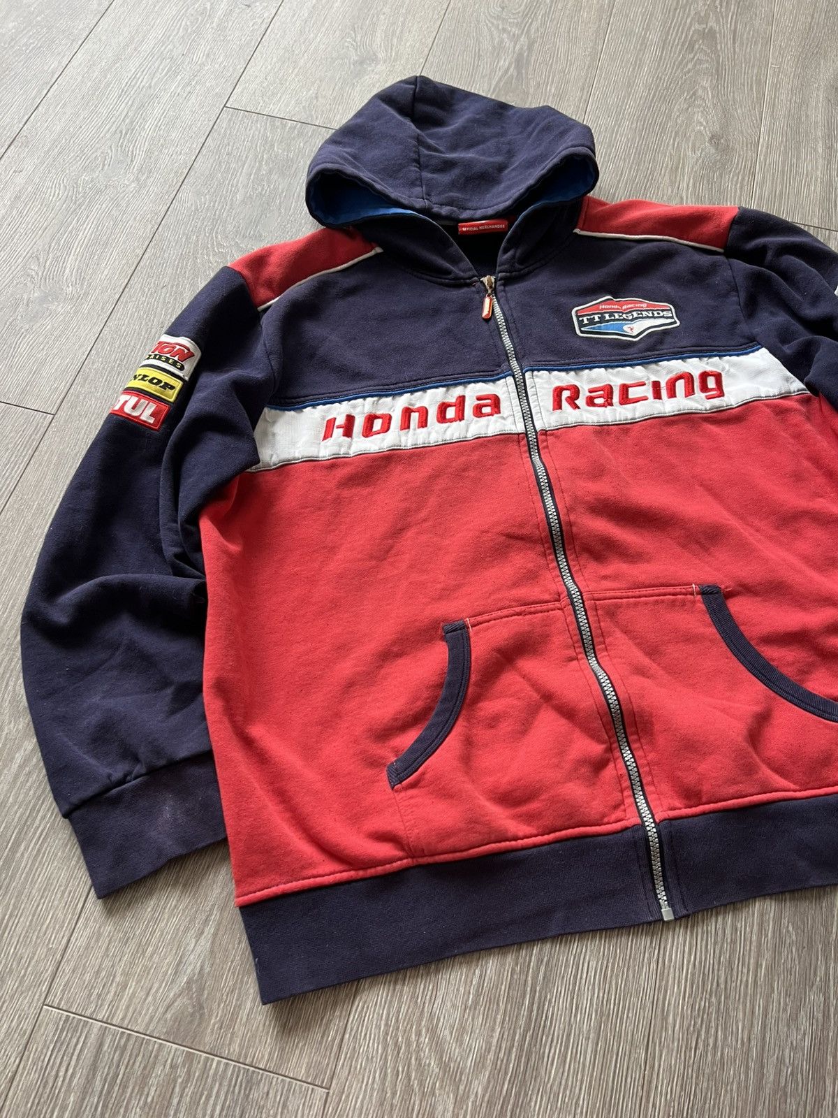 Honda Vintage Honda Racing Zip Hoodie Size US XL / EU 56 / 4 - 11 Thumbnail