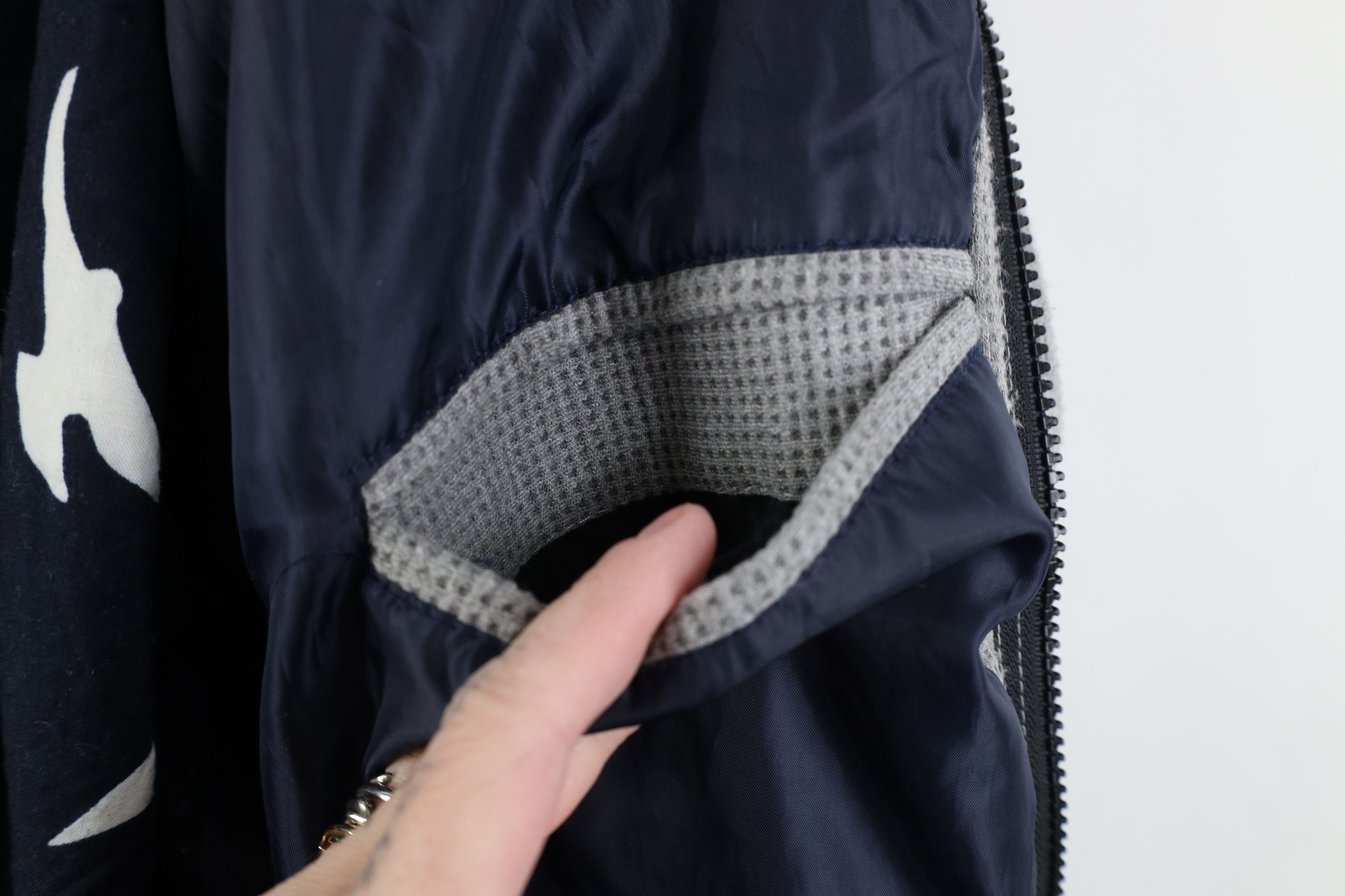Vintage Y2K Streetwear Knit Military Style Full Zip Jacket Gray Size US XXL / EU 58 / 5 - 12 Thumbnail