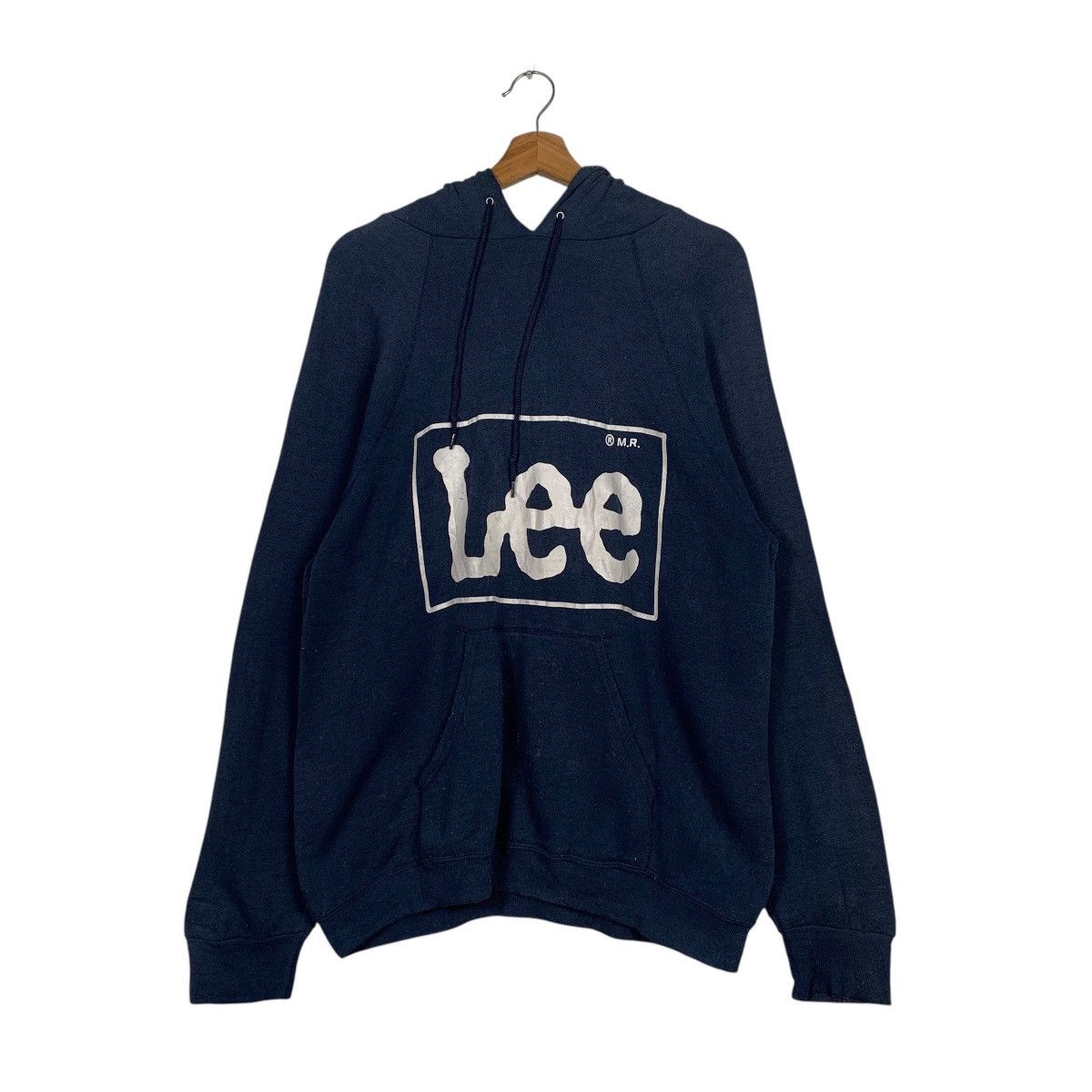 Lee Vintage Lee Big Logo Pullover Hoodie Made In USA Size US L / EU 52-54 / 3 - 10 Thumbnail