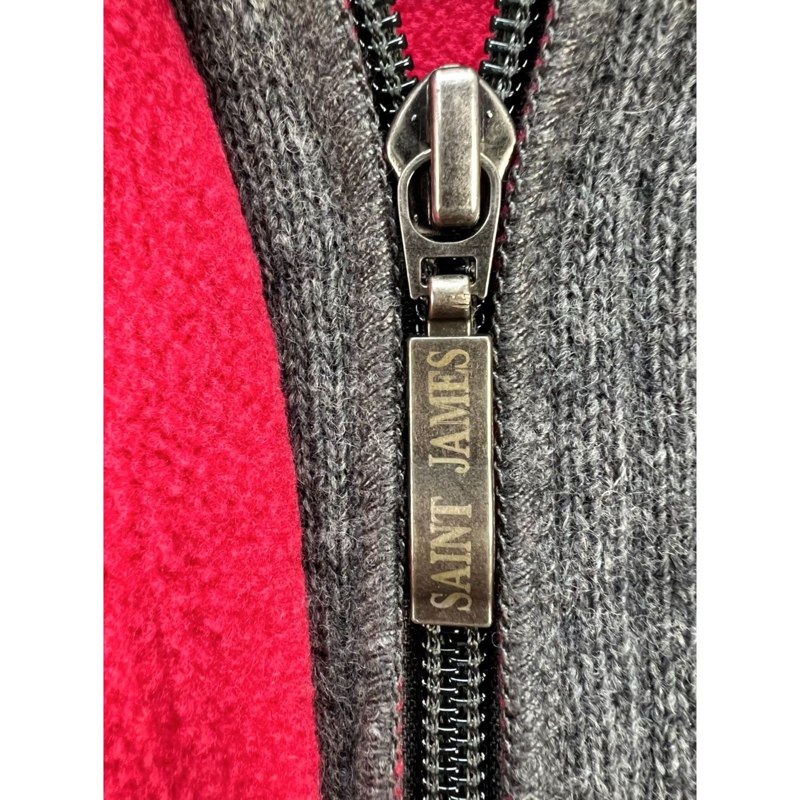 Saint James VINTAGE Saint-James Wool Blend Jacket Snap Front Utility Pockets Womens Size GB 16 US 12 Size L / US 10 / IT 46 - 6 Thumbnail