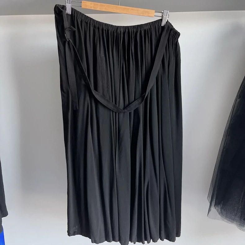 yohji yamamoto size 1 Black cotton suspender skirt 2503-Nex