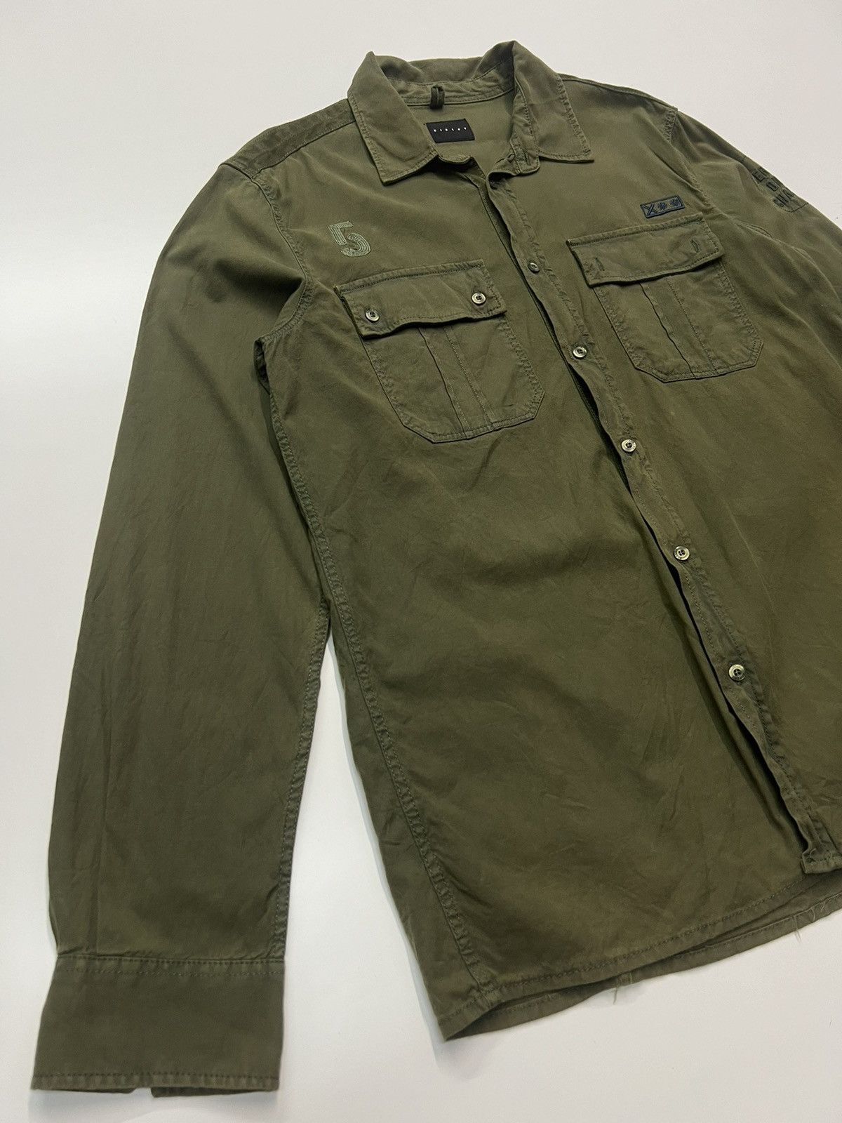 Sisley 🔥SISLEY SHIRT DOUBLE POCKET LONGSLEEVE Size US M / EU 48-50 / 2 - 3 Thumbnail
