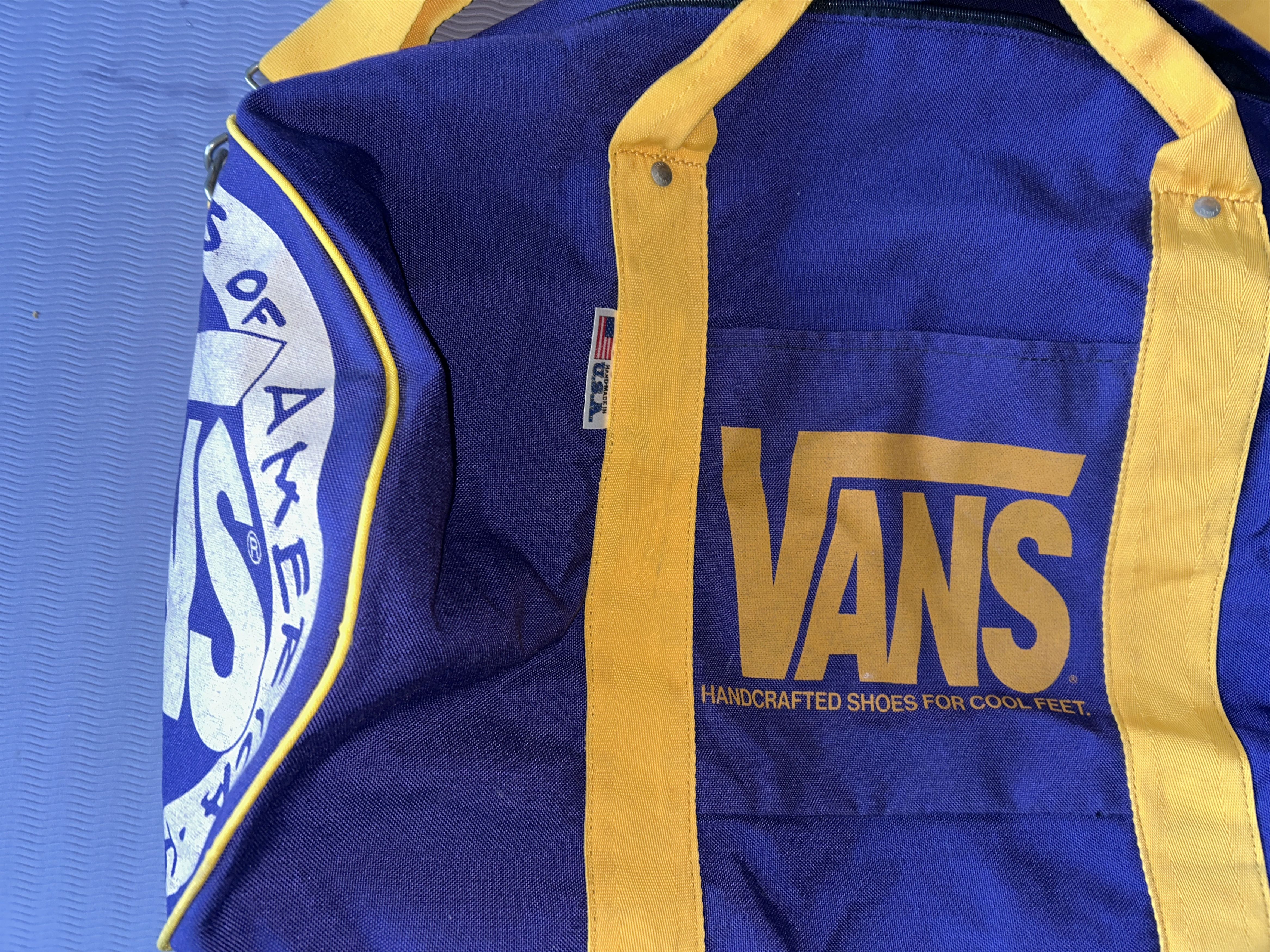 Vans Vans Duffle Bag 1990 Purple and Yellow Rare Colourway Size ONE SIZE - 5 Thumbnail