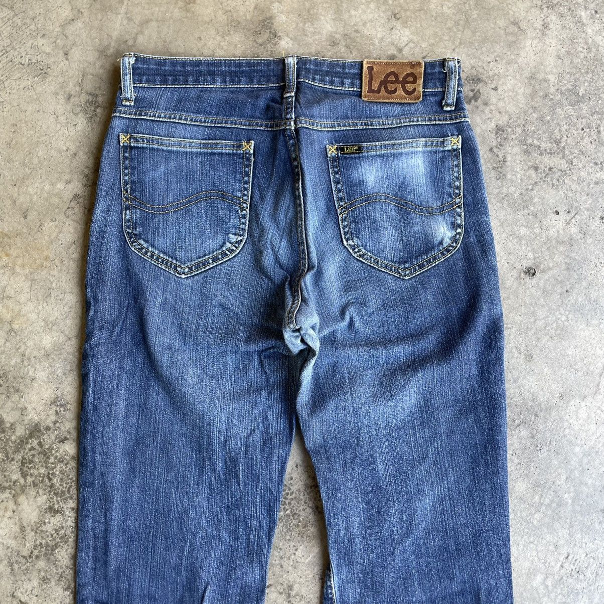 Lee 🔥Vintage Lee Riders Stoned Washed Distress Denim Jeans Size US 30 / EU 46 - 5 Thumbnail