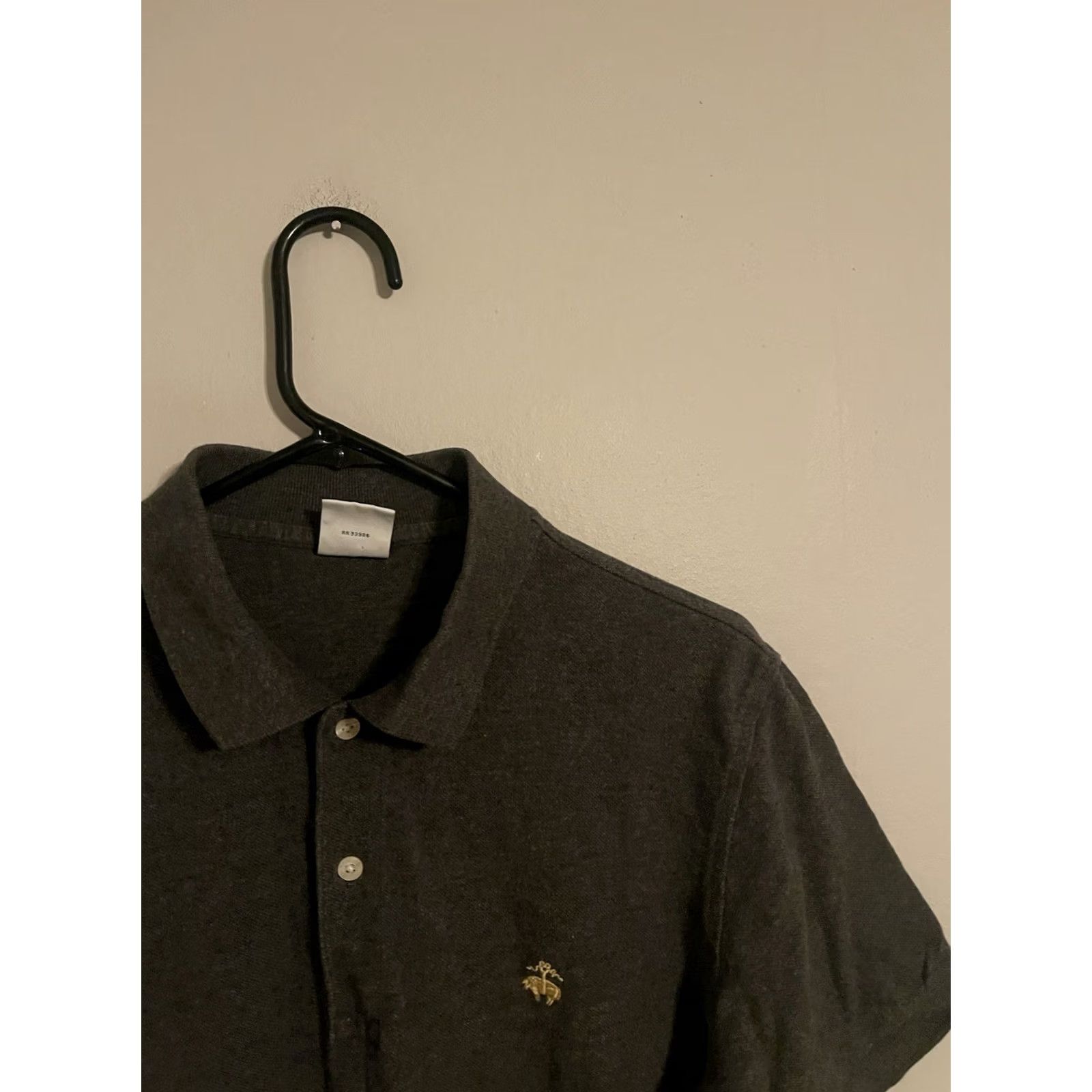 Brooks Brothers Brooks Brothers Polo Shirt Slim Fit Gray S/S Performance - Men's M Shirt Size US M / EU 48-50 / 2 - 2 Thumbnail